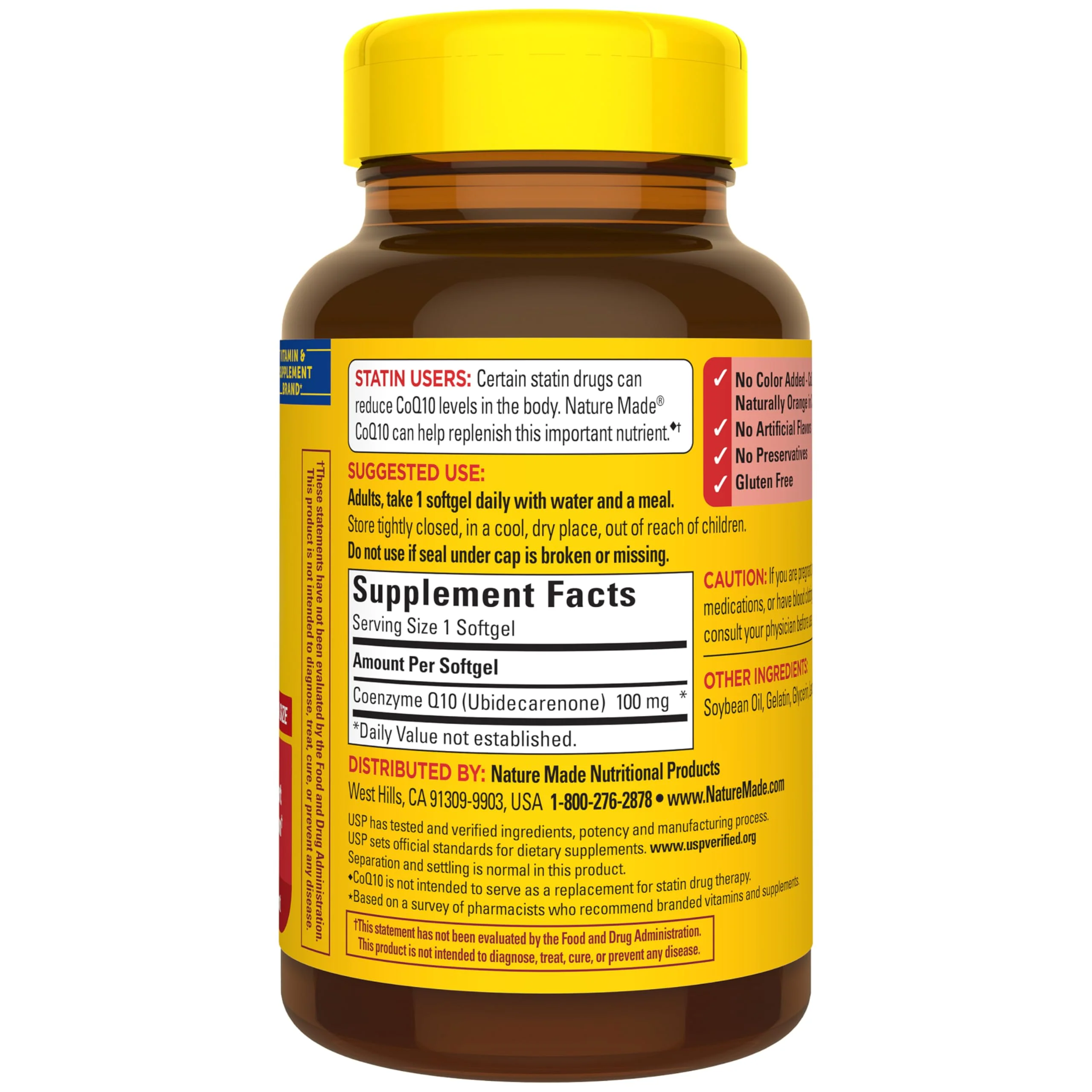 Nature Made CoQ10 100mg Softgels, Dietary Supplement for Heart Health Support, 120 Softgels, 120 Day Supply - Image 2