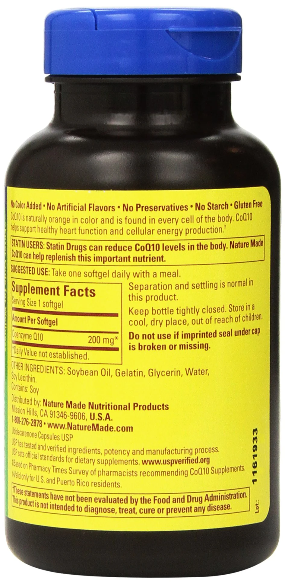 Nature Made CoQ10 Coenzyme Q10 200 mg - 2 Bottles, 140 Softgels Each - Image 4