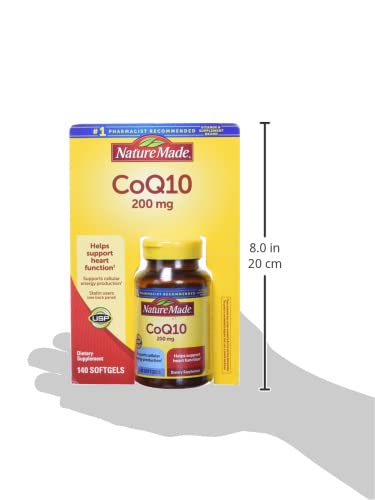 Nature Made CoQ10, Softgels Helps Supports Heart Function & Cellular Energy Production, Unflavored, 200 mg, 140 Count - Image 5