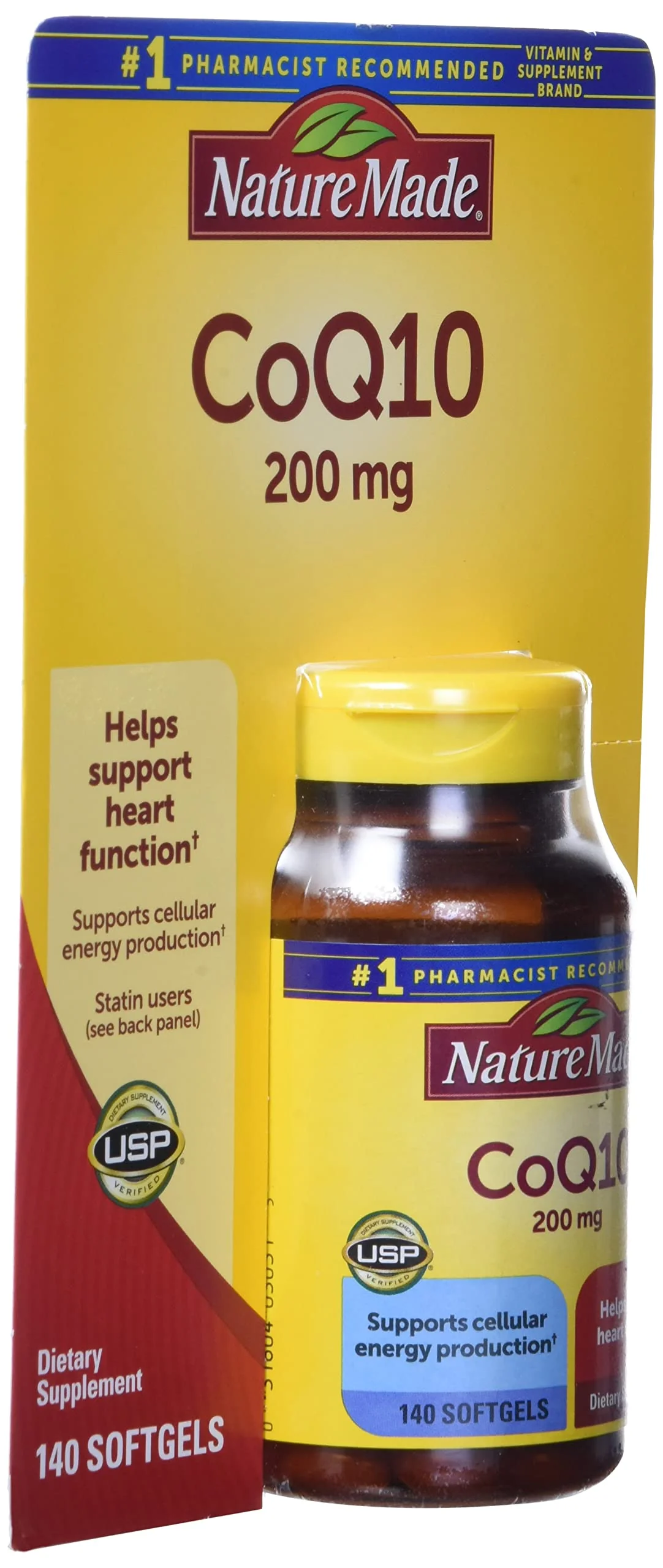 Nature Made CoQ10, Softgels Helps Supports Heart Function & Cellular Energy Production, Unflavored, 200 mg, 140 Count - Image 7