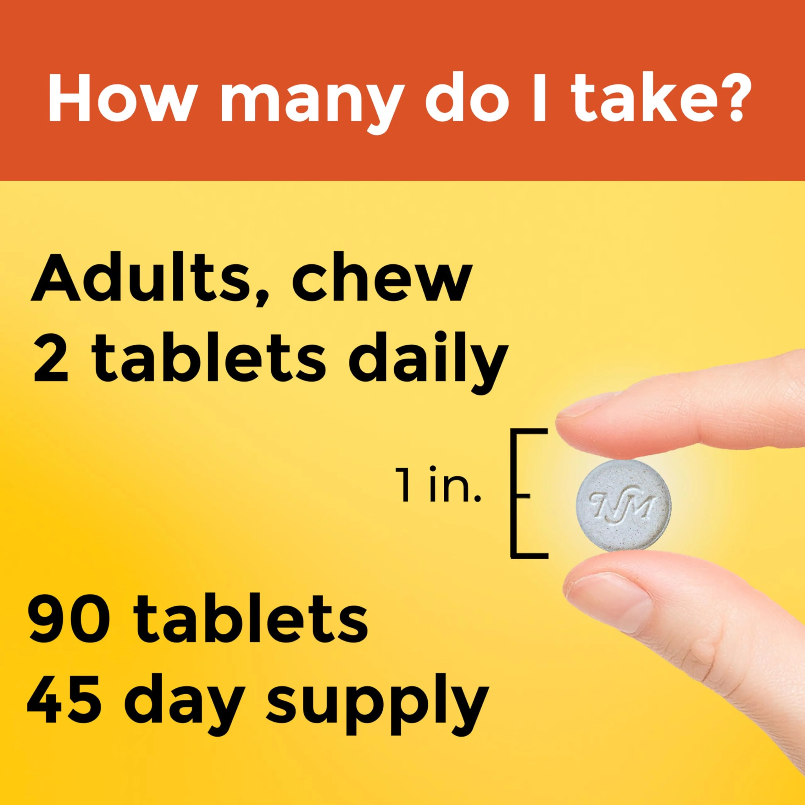 Nature Made Extra Strength Dosage Chewable Vitamin C 1000 mg per serving, Vitamin C Chewable Dietary Supplement for Immune Support, 90 Tablets, 45 Day Supply - Image 6