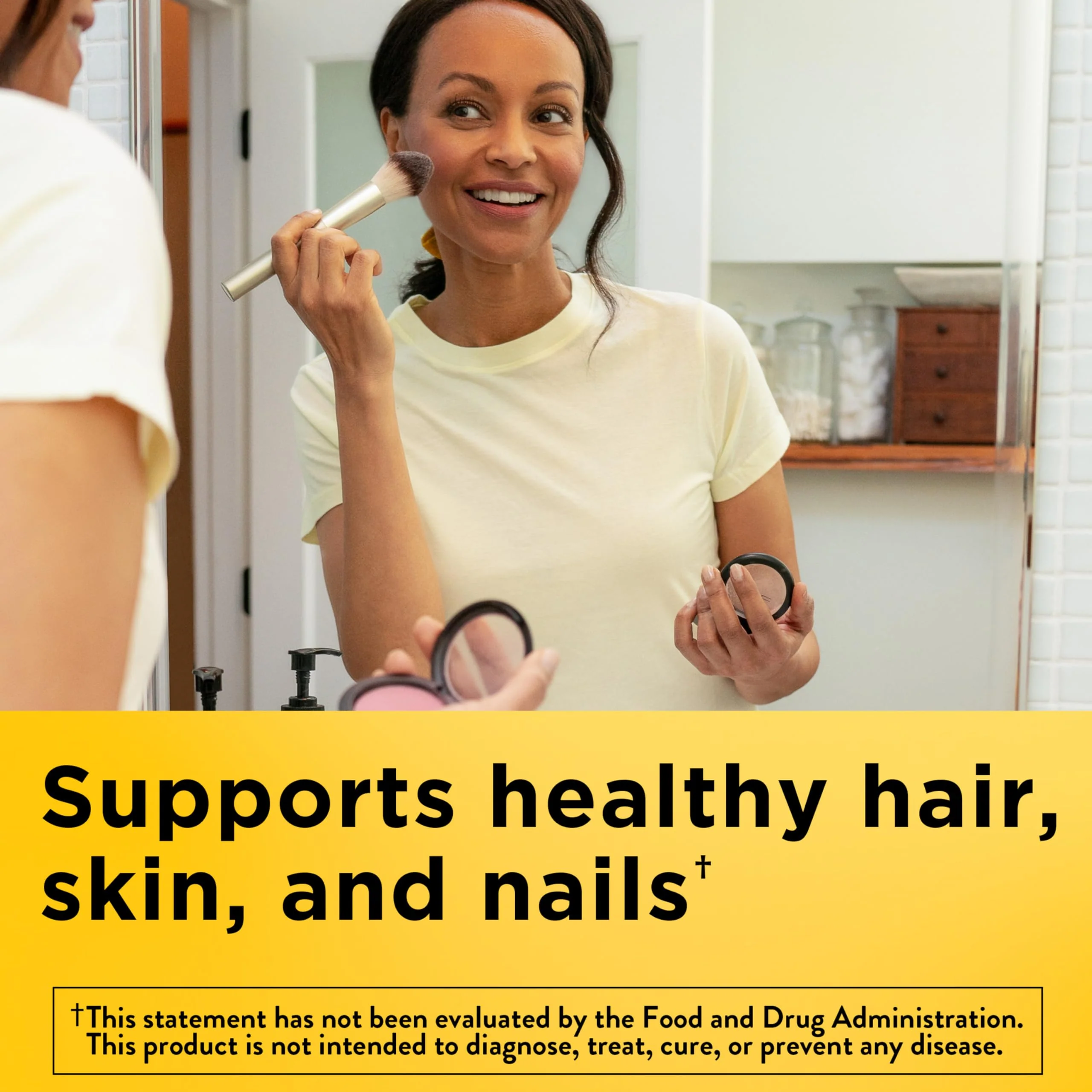 Nature Made Hair Skin and Nails with Biotin 2500 mcg, Dietary Supplement For Healthy Hair Skin and Nails Support, 120 Softgels, 120 Day Supply - Image 9