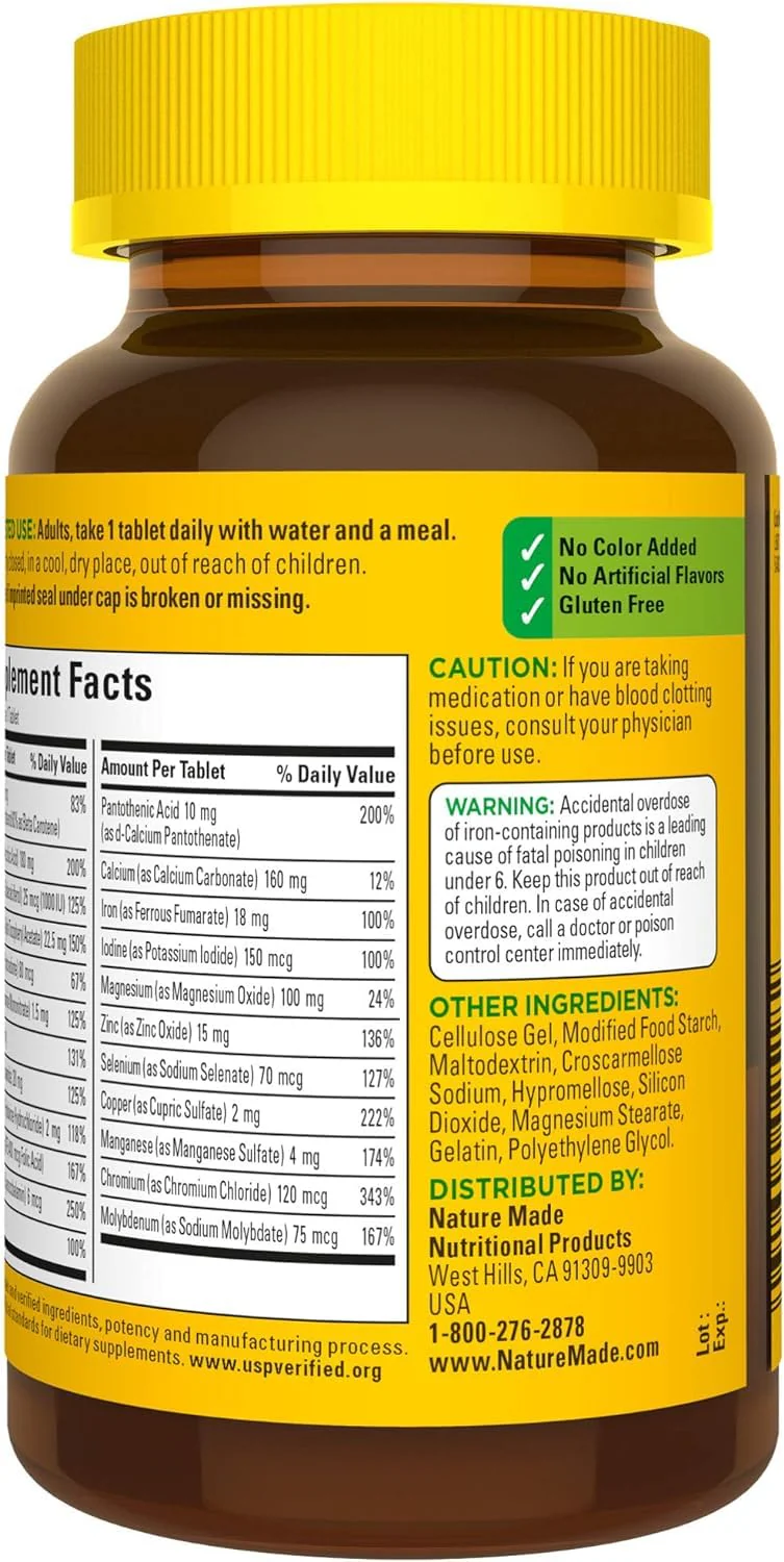 Nature Made Multi Complete Tablets 130 ea (Pack of 4) - Image 8