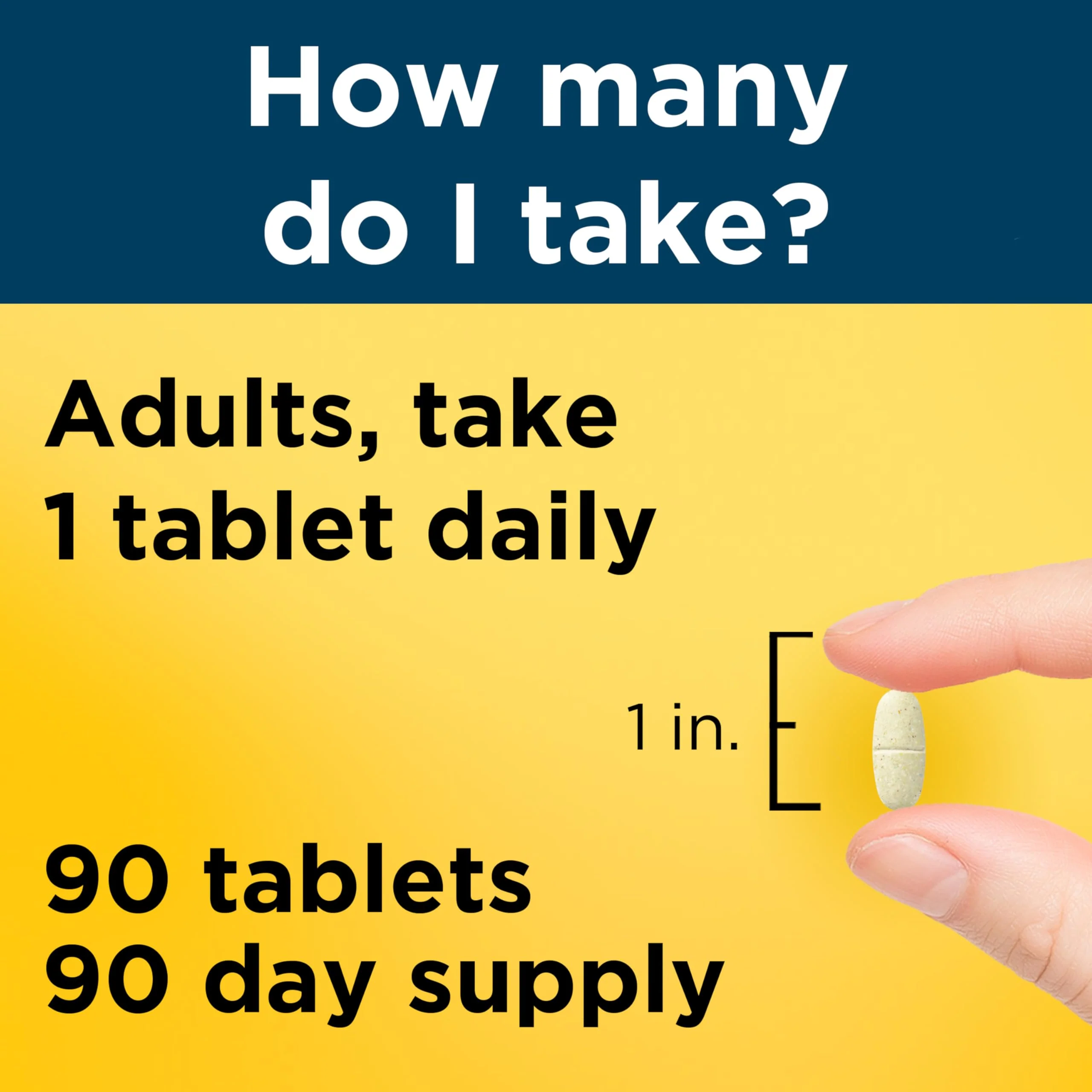 Nature Made Multivitamin for Him, Mens Multivitamins with No Iron, Daily Nutritional Support, Nature Made Multi Mens Vitamins & Minerals, 90 Tablets, 90 Day Supply - Image 7