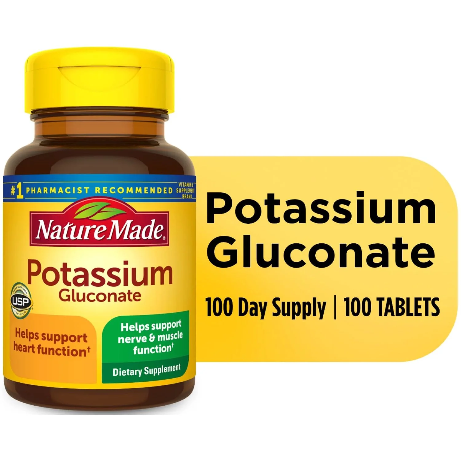Nature Made Potassium Gluconate 550mg, 100 tablets - Image 2