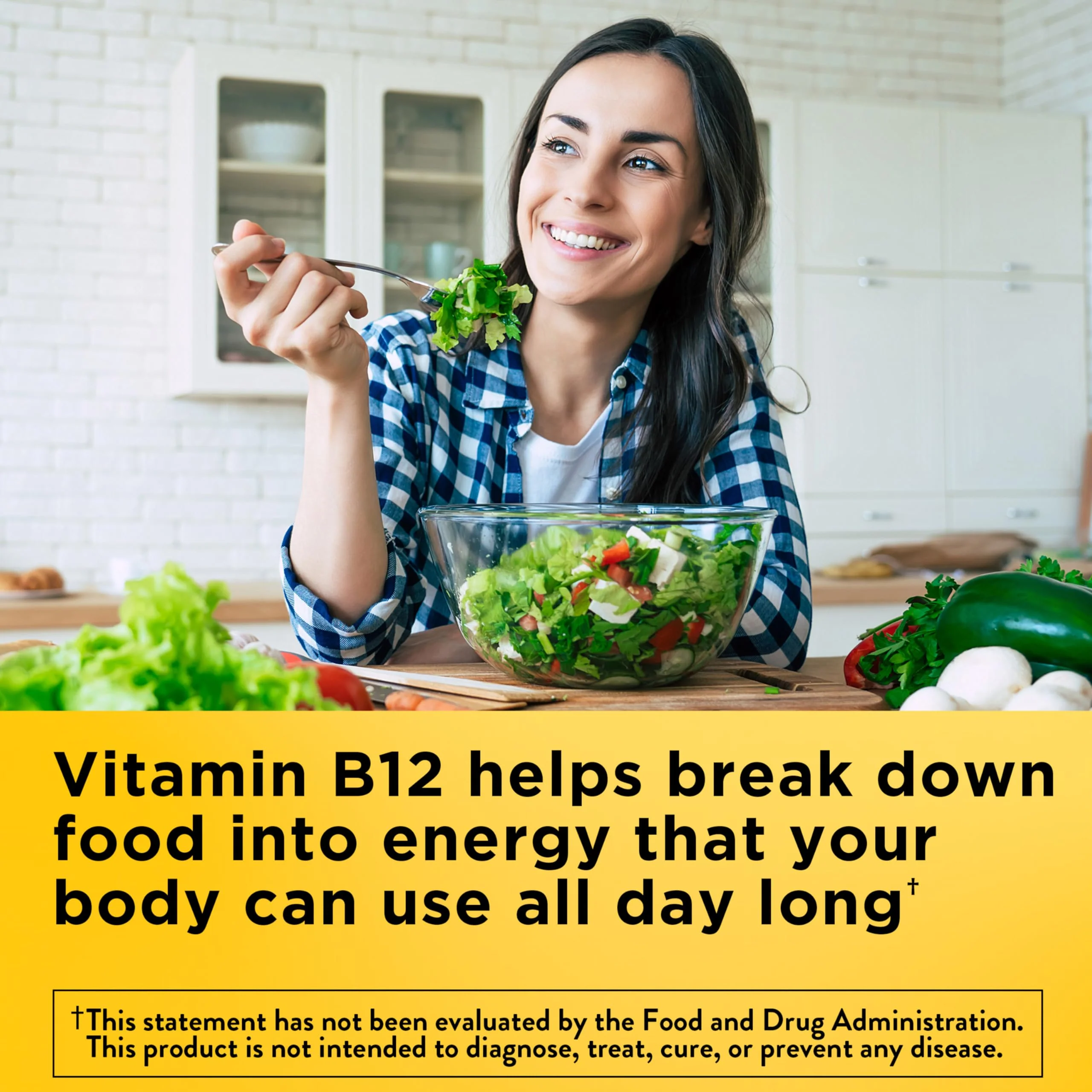 Nature Made Vitamin B12 1000 mcg, Dietary Supplement for Energy Metabolism Support, B12 Vitamins 1000 mcg, 90 Softgels, 90 Day Supply - Image 8