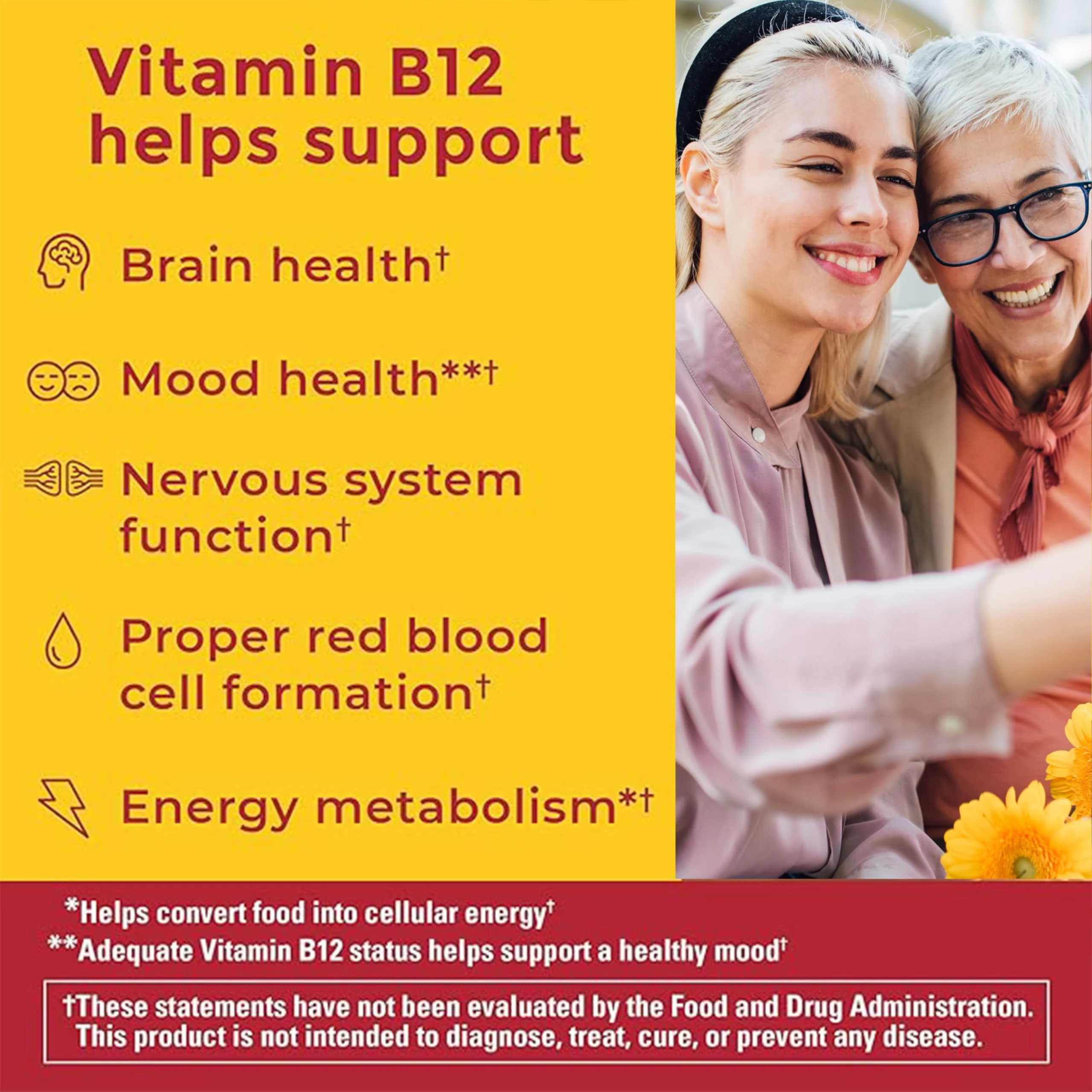 Nature Made Zero Sugar Energy Vitamin B12 Gummies 1000 mcg per Serving, B12 Vitamin, Energy Metabolism Support, Aspartame Free, 110 Sugar Free Gummies, 55 Day Supply - Image 9