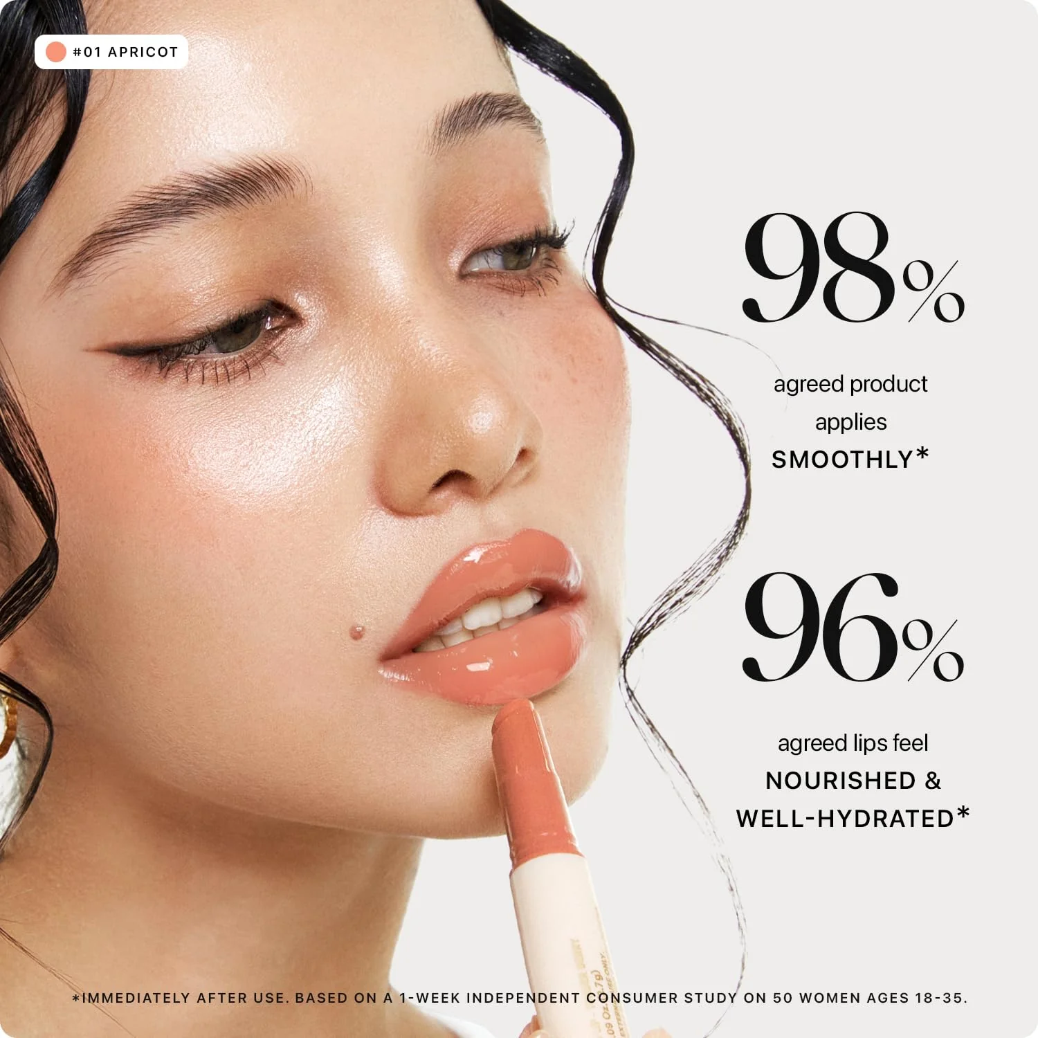 Nature Republic HONEY MELTING LIP (01 APRICOT) SOFT LIP STICK, Hydrating Gloss, Moisturizing balms, Sheer tint, Shine & Nude, Glowy Finish, korean make up - Image 8