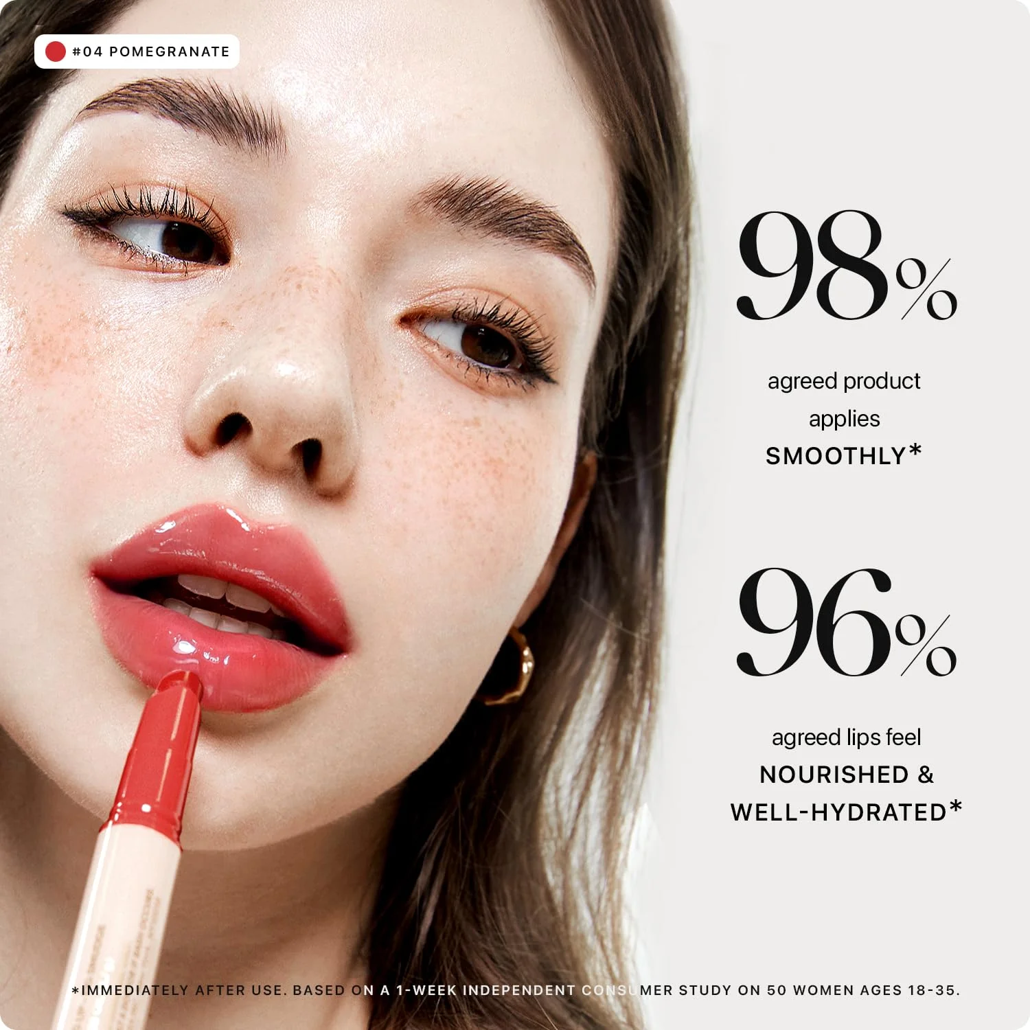 Nature Republic HONEY MELTING LIP (04 POMEGRANATE) SOFT LIP STICK, Hydrating Gloss, Moisturizing balms, Sheer tint, Shine & Glowy Finish, korean make up - Image 8
