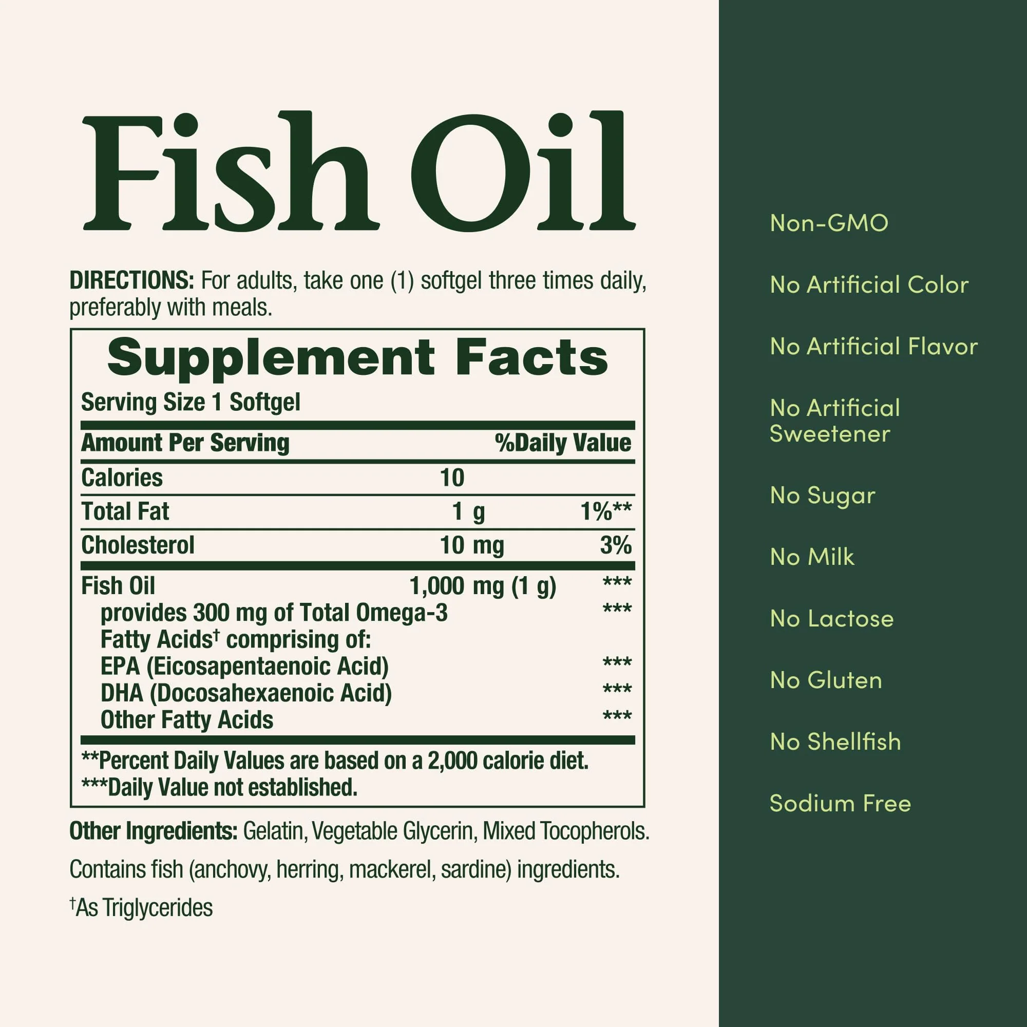 Natureâ€™s Bounty Fish Oil, Supports Heart Health, 1000mg, Rapid Release Softgels, 145 Ct - Image 5