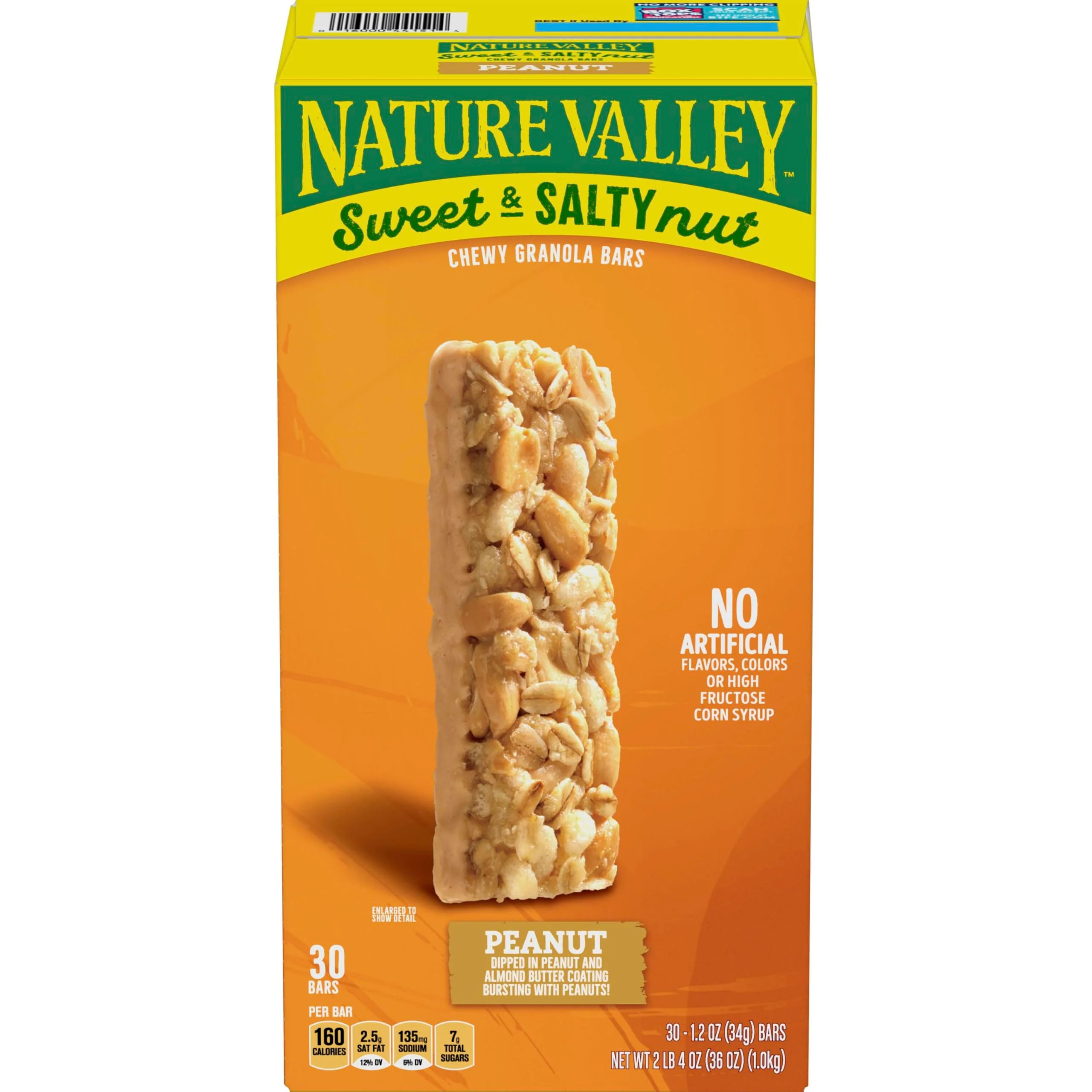 Nature Valley Sweet and Salty Granola Bars, Peanut, 30 Bars, 36 OZ - Image 6
