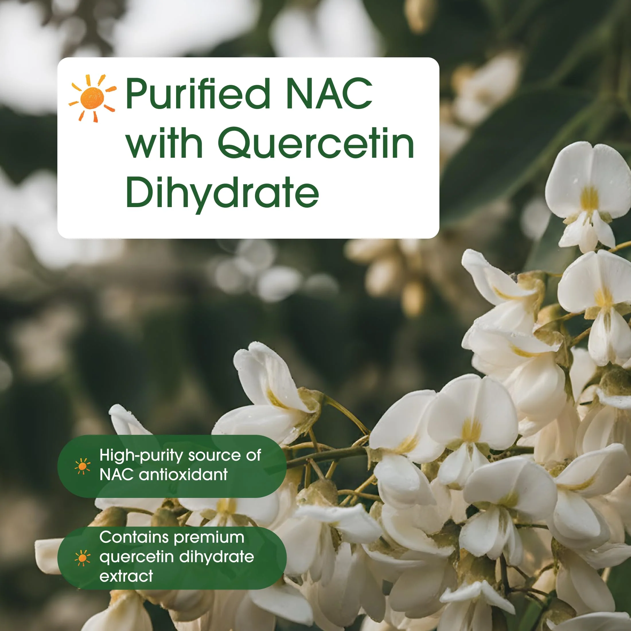 NatureBell NAC 1,200mg with Quercetin - 240 Capsules - N-Acetyl Cysteine - Antioxidant Supplement for Cellular Health - Supports Liver, Lung & Immune Function* - Image 4