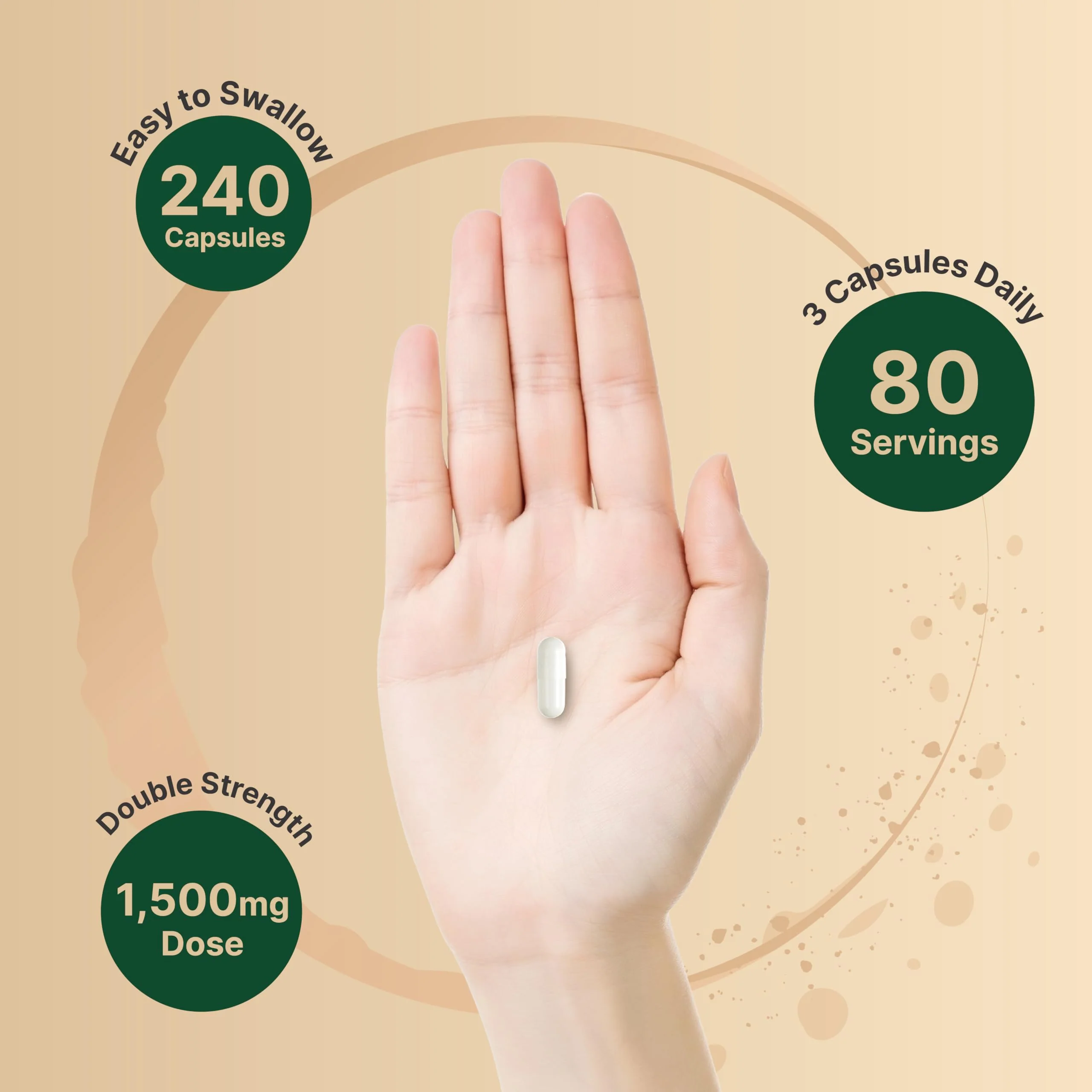 NatureBell TMG Supplements 1,500mg, 240 Capsules | Max Strength Betaine Anhydrous Trimethylglycine – Supports Healthy Homocysteine Balance, Heart & Liver Health – Non-GMO, Gluten Free - Image 6