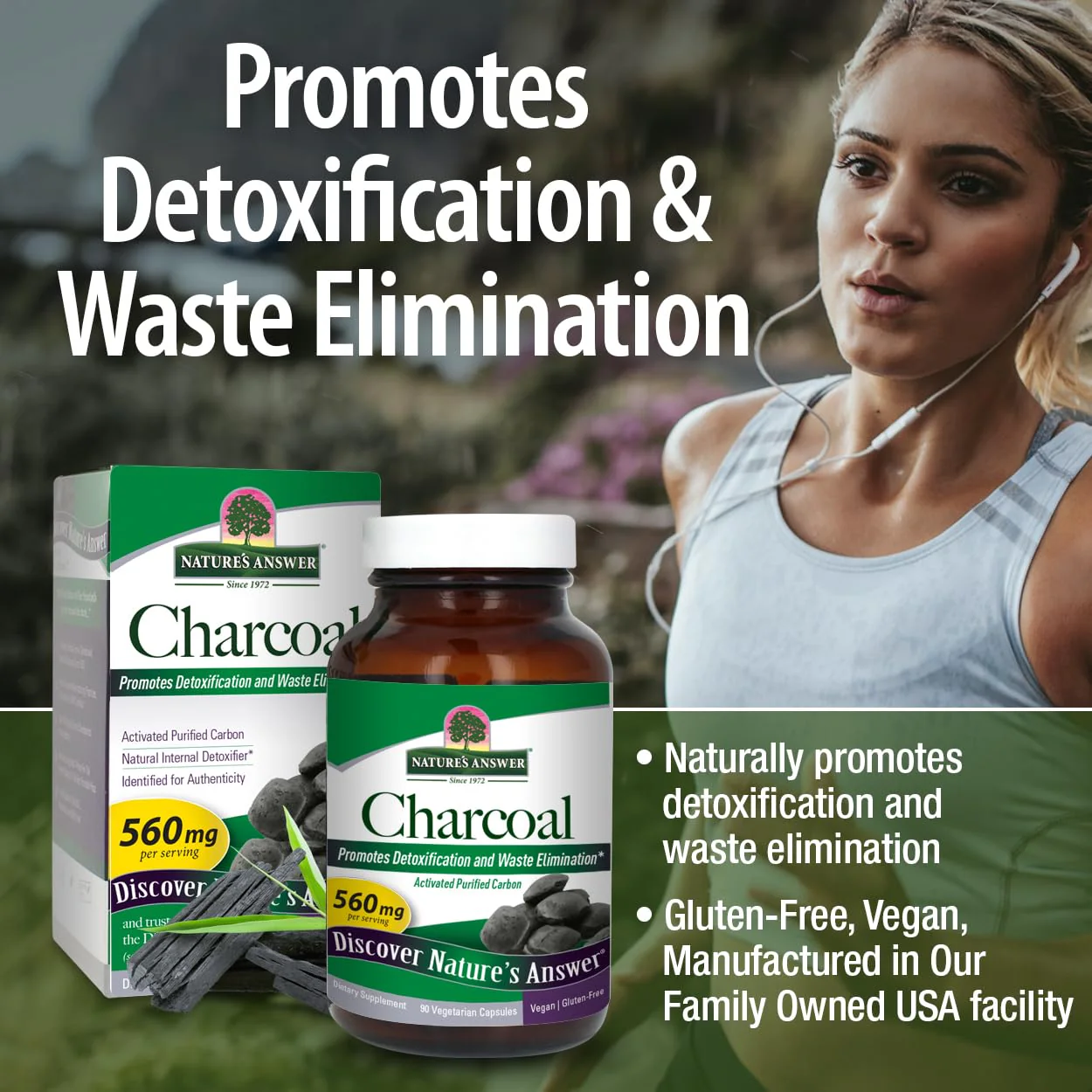 Nature's Answer Activated Charcoal 90-Capsules | Naturally Promotes Detoxification & Waste Elimination | Vegan, Gluten & Alcohol-Free, No Preservatives | Single Count - Image 5
