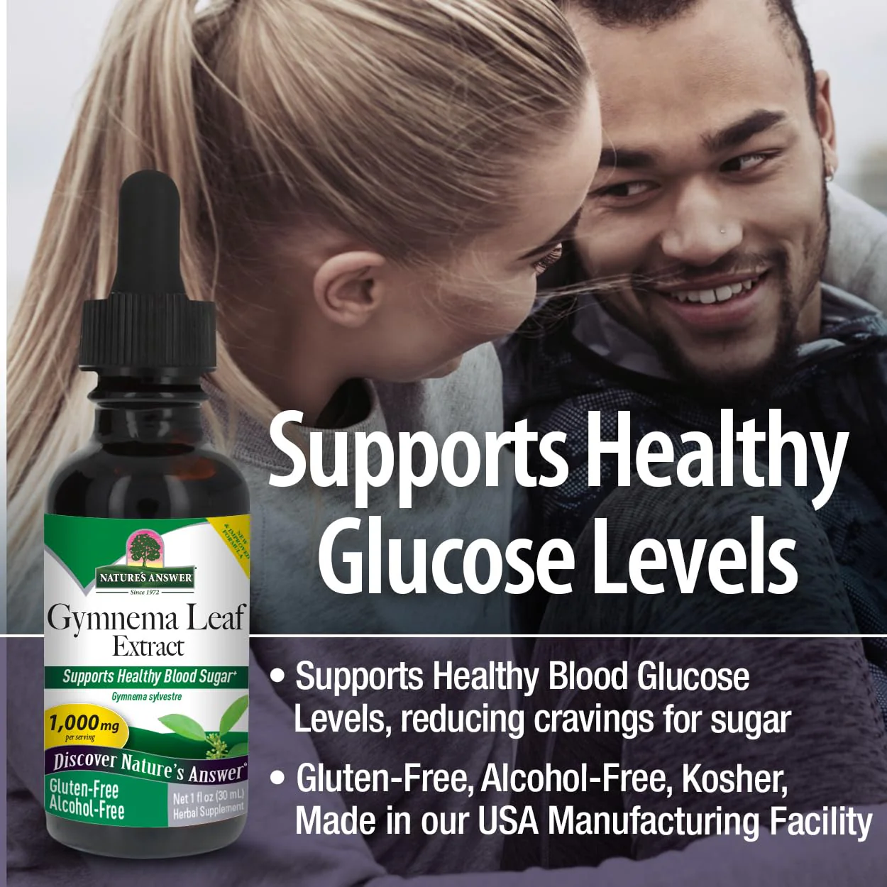 Nature's Answer Alcohol-Free Gymnema Leaf 1oz Extract | Gluten-Free | Non-GMO | Vegan | No Artificial Flavors or Preservatives | Single Count - Image 5