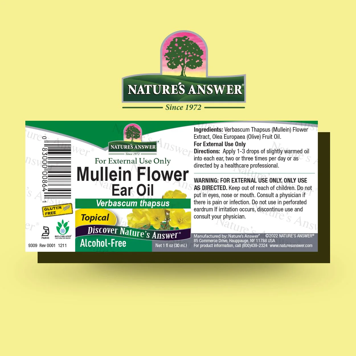 Nature's Answer Alcohol-Free Mullein Flower Ear Oil - Image 7