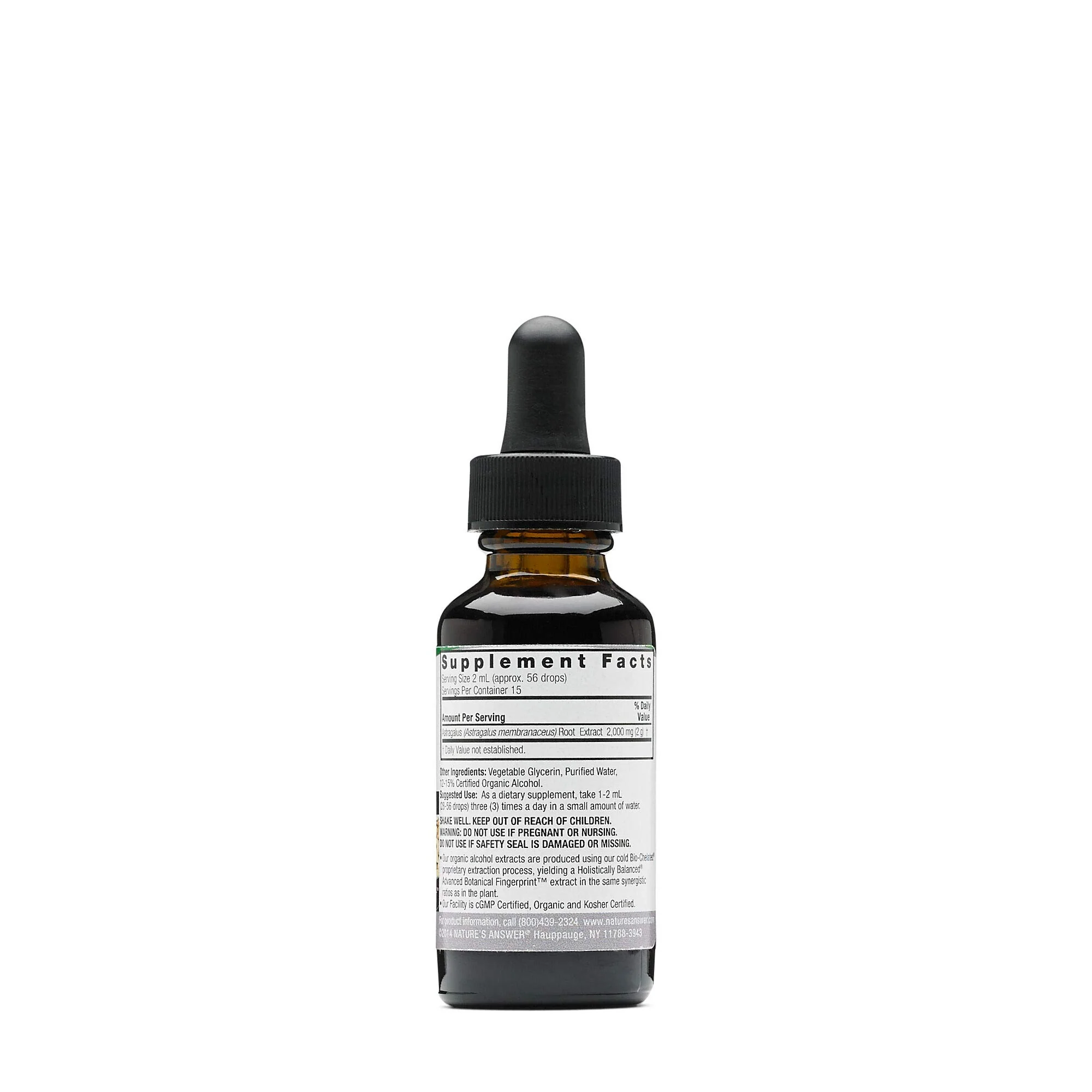 Nature's Answer Astragalus Root with Organic Alcohol, 1-Fluid Ounce - Image 3