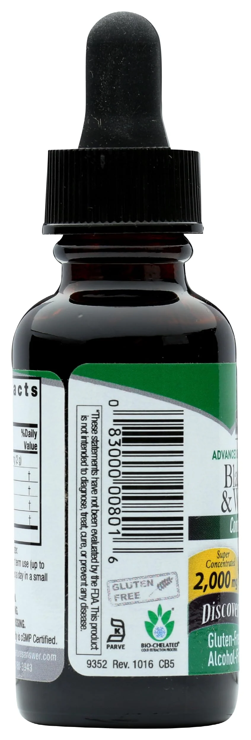 Natures Answer Black Walnut and Wormwood 1 oz 30mL 200mg. Extract, Liquid,promotes digestion,Vegetable Glycerin And Purified Water - Image 4