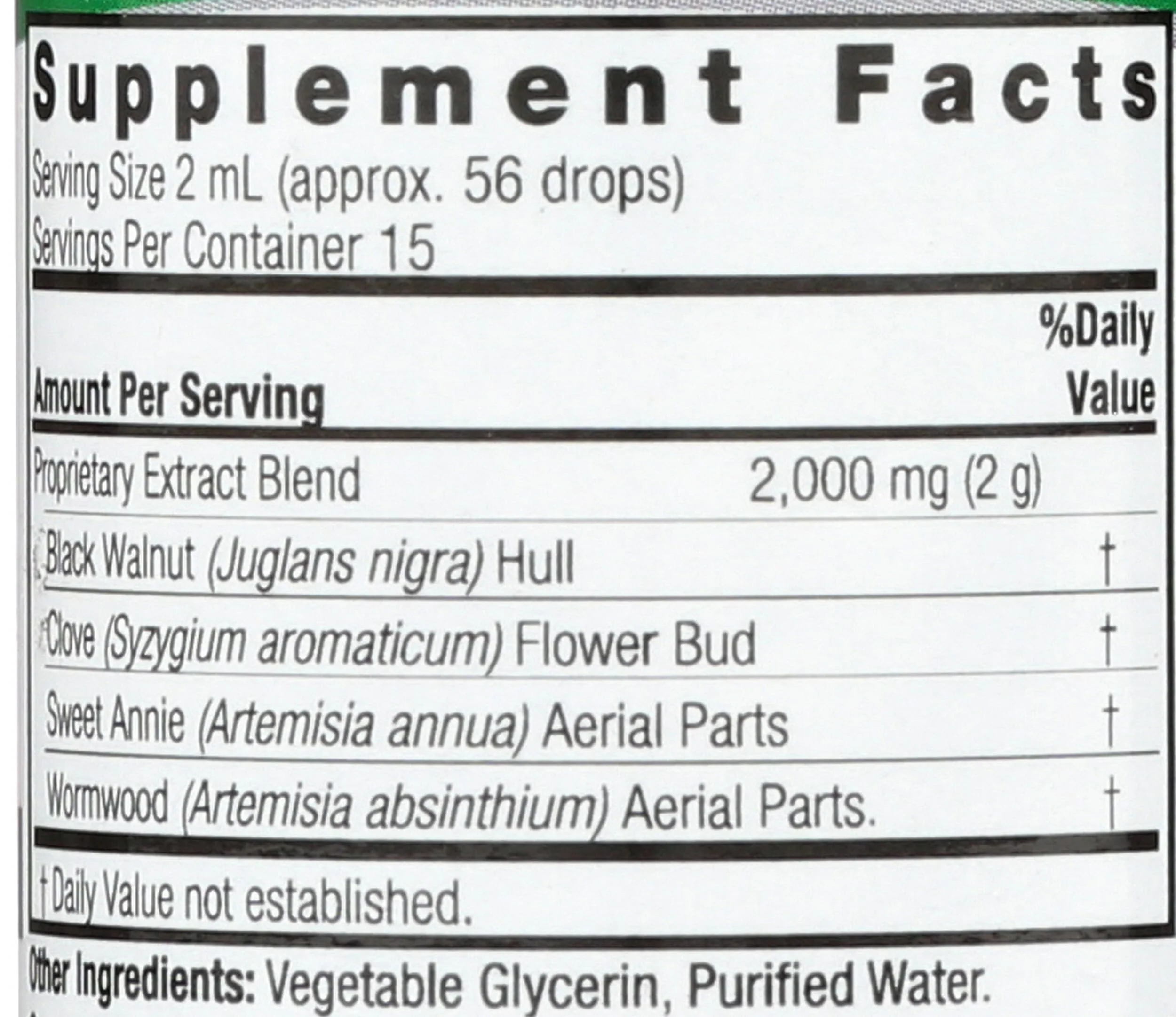 Natures Answer Black Walnut and Wormwood 1 oz 30mL 200mg. Extract, Liquid,promotes digestion,Vegetable Glycerin And Purified Water - Image 6