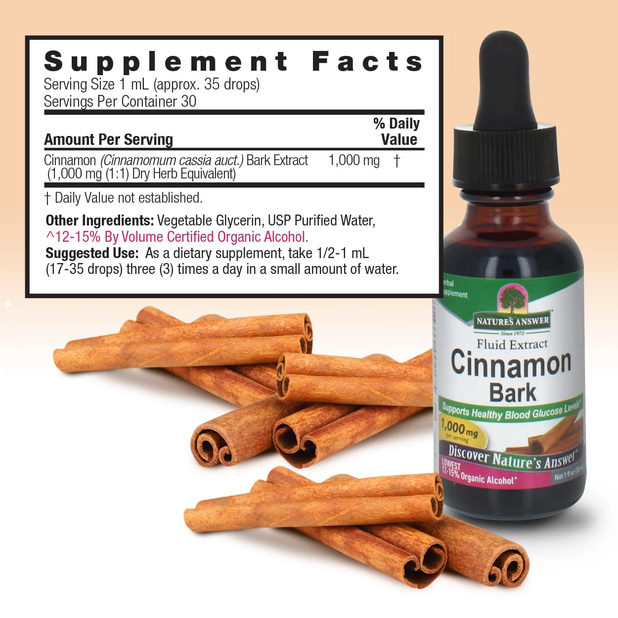 Nature's Answer Cinnamon Bark, 1-Fluid Ounce - Image 6