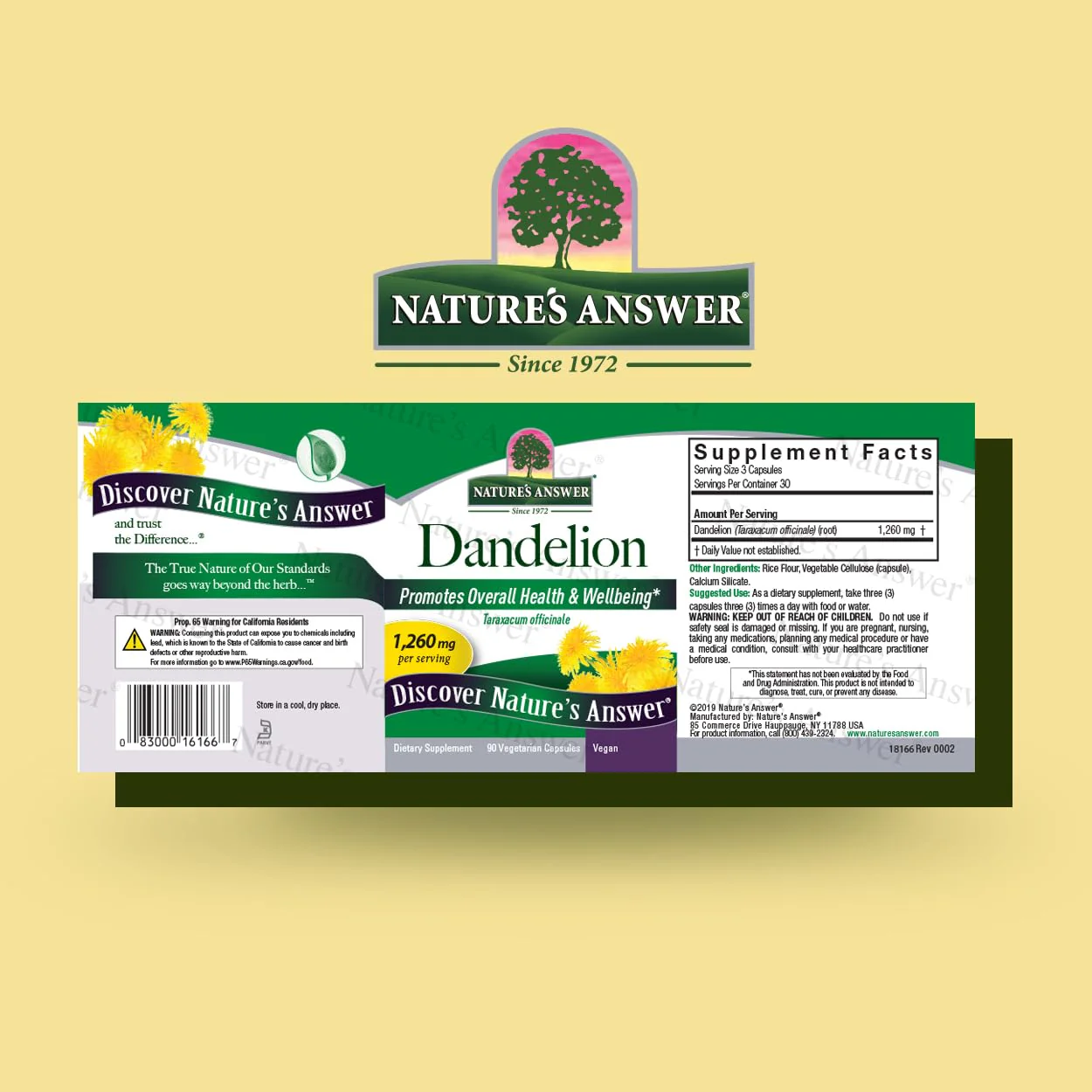 Nature's Answer Dandelion Root | Supports Healthy Liver Function | Promotes Detoxification & Waste Elimination | Gluten-Free Kosher Certified & No Preservatives | Vegetarian Capsules 90ct. - Image 7