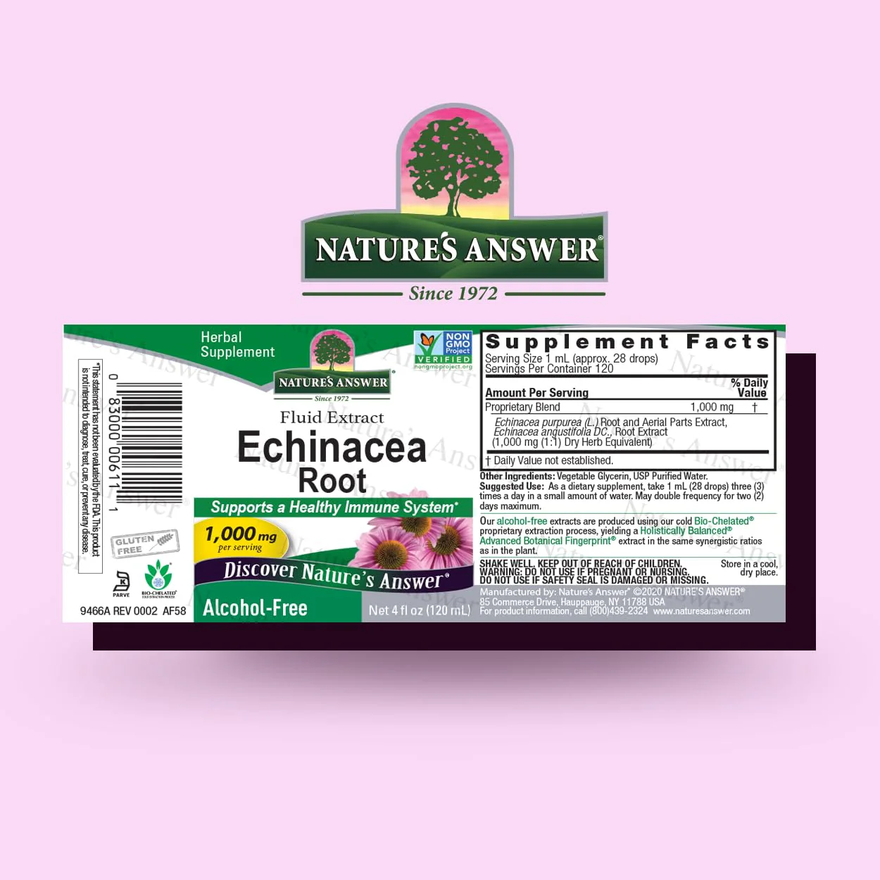 Nature's Answer Echinacea | 4 oz. Supports a Healthy Immune System | Non-GMO | Alcohol-Free, Gluten-Free, Vegan, Kosher Certified & No Preservatives 4 fl oz - Image 7