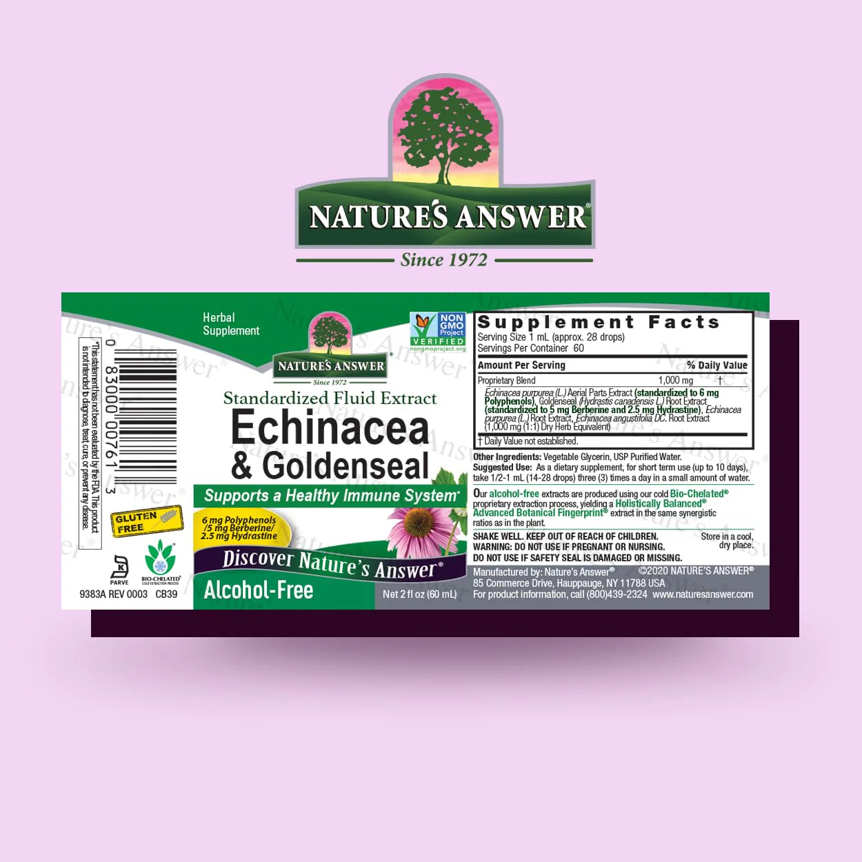 Nature's Answer Echinacea & Goldenseal Liquid Extract Drops Alcohol Free 1 Ounce | Promotes Overall Wellness | Natural Immune Booster | Inflammatory Reducer - Image 7