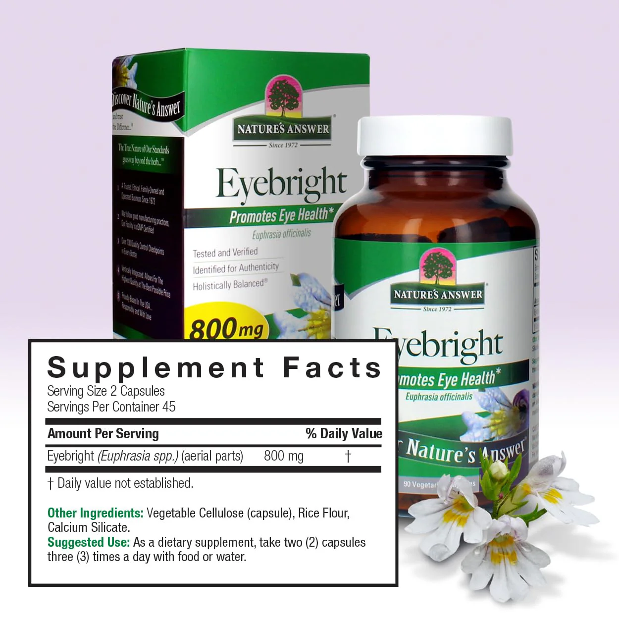 Natures Answer Eyebright Herb 90 Capsules - Image 6