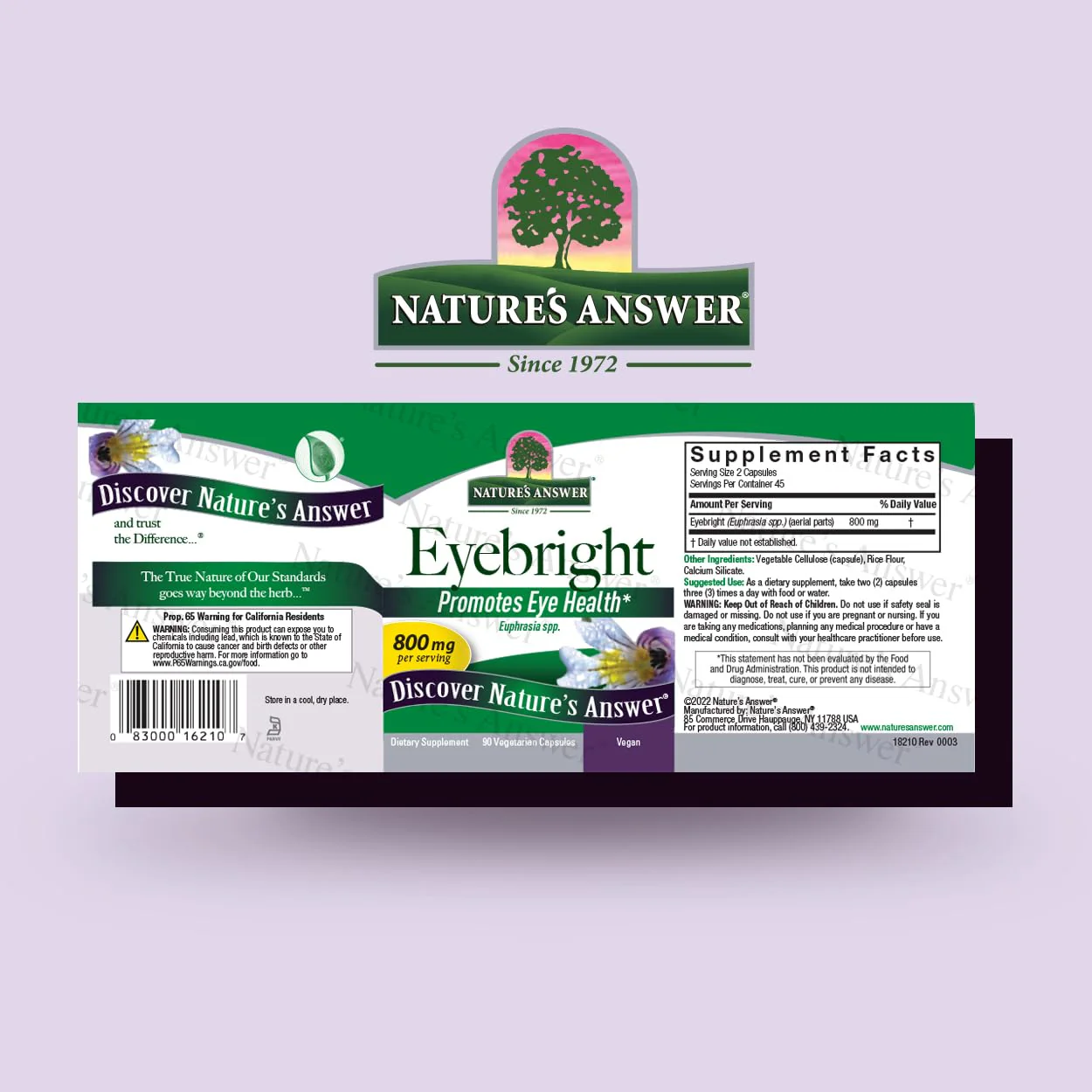 Natures Answer Eyebright Herb 90 Capsules - Image 7