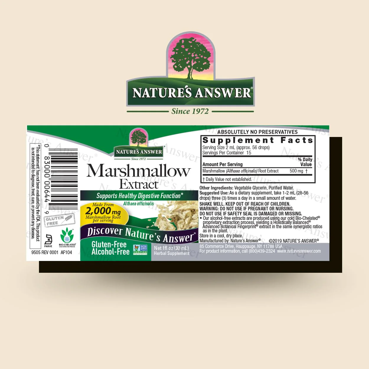 Nature's Answer Marshmallow Root Extract | Promotes Overall Good Health & Well-Being | Certified USDA Organic | Alcohol-Free, Gluten-Free & Kosher Certified 1oz - Image 7