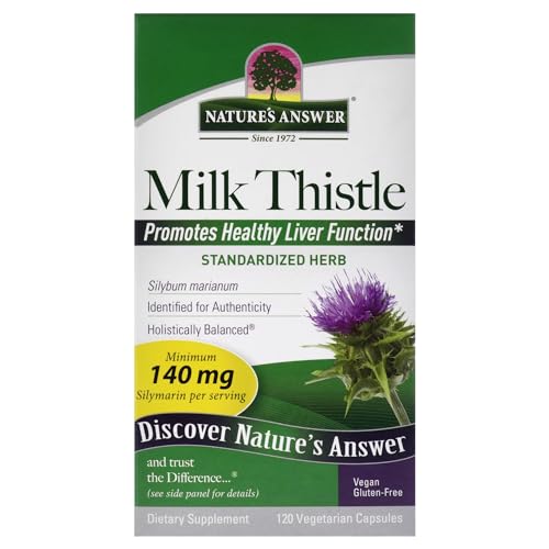 Nature's Answer Milk Thistle Seed Vegetarian Capsules, 120-Count - Image 5