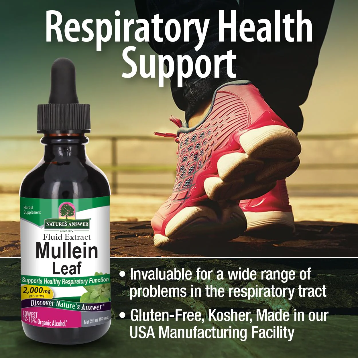 Nature's Answer Mullein Leaf Fluid Extract, 2 fl oz (60 ml) - Image 5