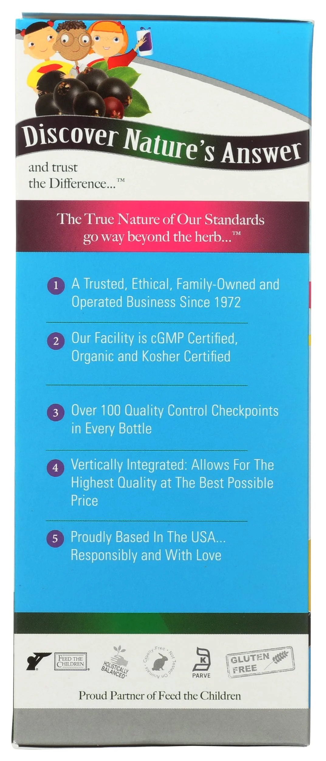 Nature's Answer Sambucus Kids Formula | 8-Fluid Ounces | Kosher Certified Organic Elderberry Syrup | Great Taste & Gluten-Free | Dietary Supplement | No Artificial Preservatives - Image 7