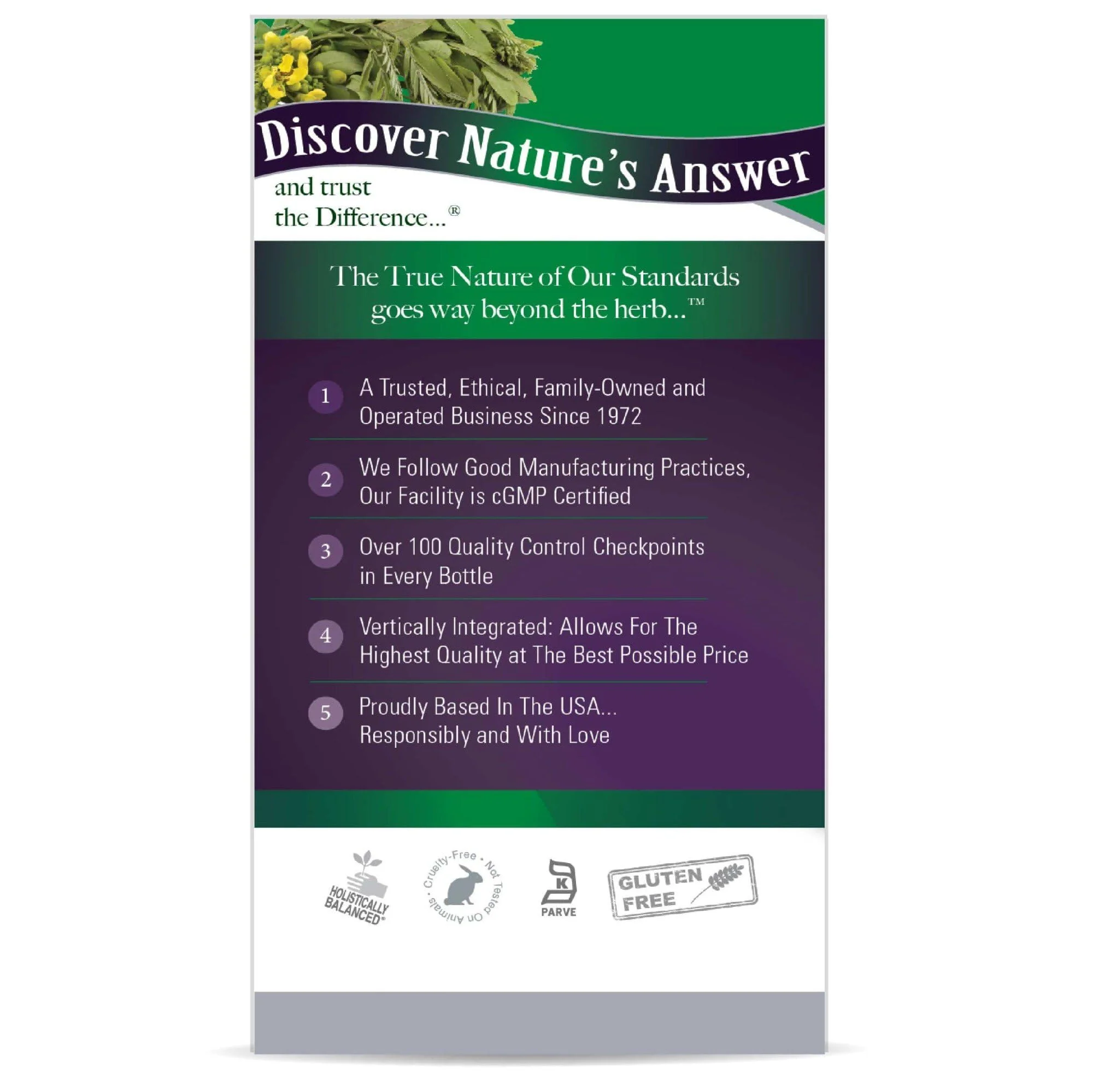 Nature's Answer Senna Leaf | Dietary Supplement | Promotes Digestive Health | Vegan, Gluten-Free & Kosher Certified | Vegetarian Capsules 90ct - Image 3