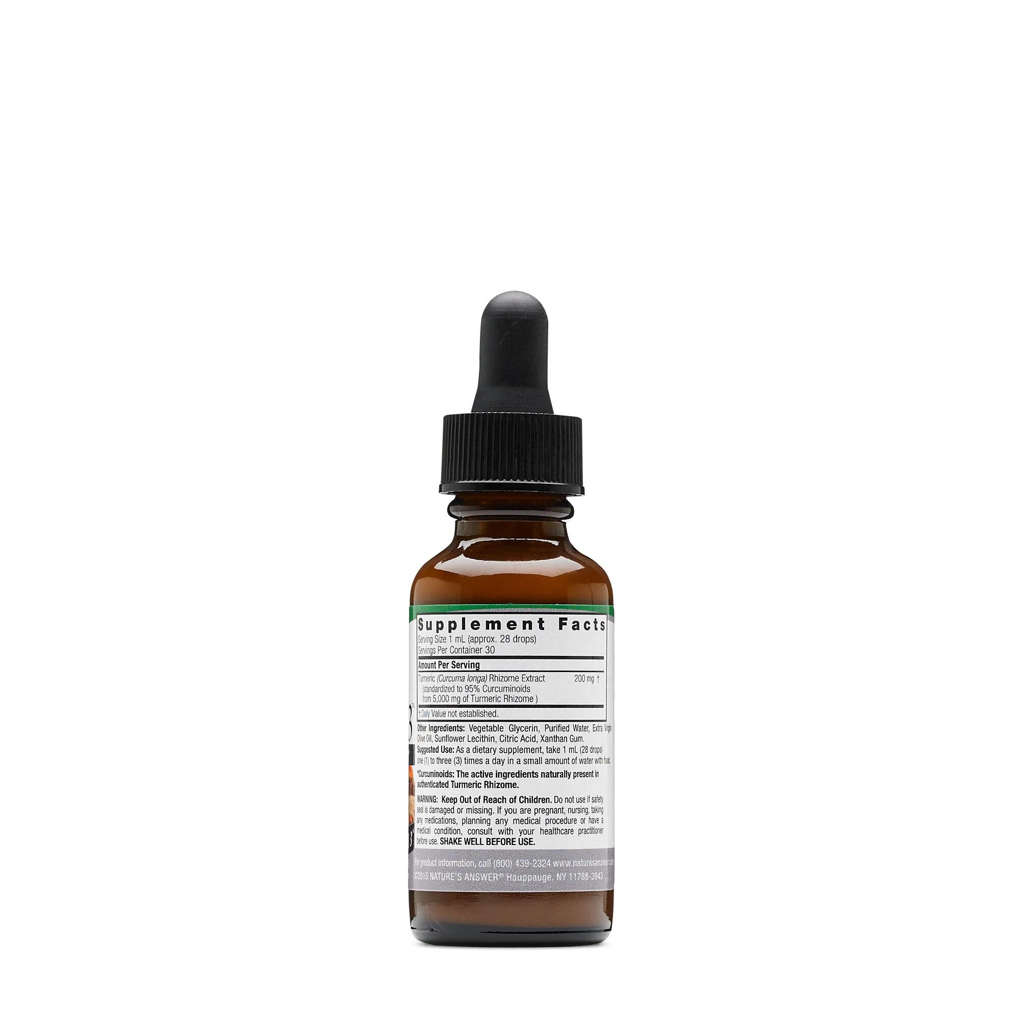 Nature's Answer Turmeric-3 Liquid, 1-Fluid Ounce | Supports Joints - Image 3