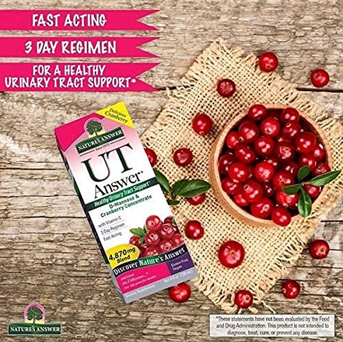 Nature's Answer Urinary Tract Health | Fast Acting Three-Day Regimen | Cranberry Flavor Dietary Supplement | Alcohol-Free, Gluten-Free, Kosher Certified, Vegetarian & Vegan 90 Capsules - Image 4