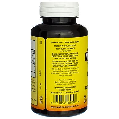 Nature's Blend Omega-3 Fish Oil Odorless 60 Sgels - Image 3