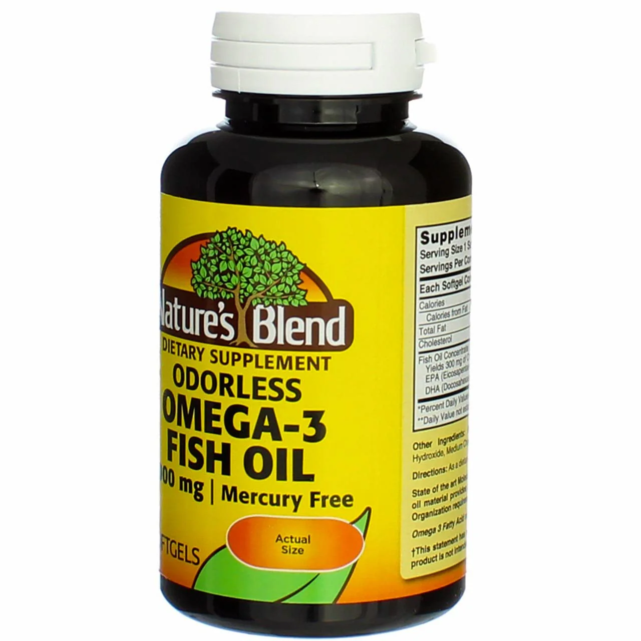 Nature's Blend Omega-3 Fish Oil Odorless 60 Sgels - Image 5