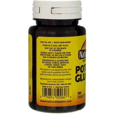 Nature's Blend Potassium Gluconate 500 mg 100 Tabs - Image 3