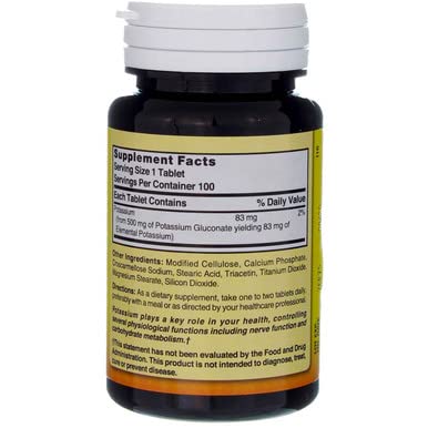 Nature's Blend Potassium Gluconate 500 mg 100 Tabs - Image 4