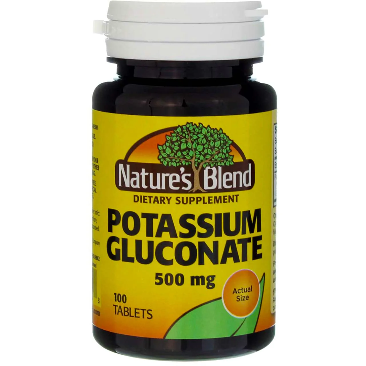 Nature's Blend Potassium Gluconate 500 mg 100 Tabs - Image 9