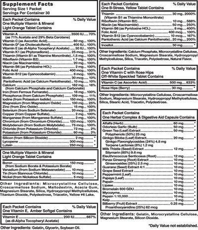 Nature's Blend Premium Packets 53 Vitamins Minerals and Herbs 30 Packets - Image 2