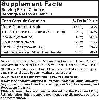 Nature's Blend Super B with C 100 Capsules - Image 2