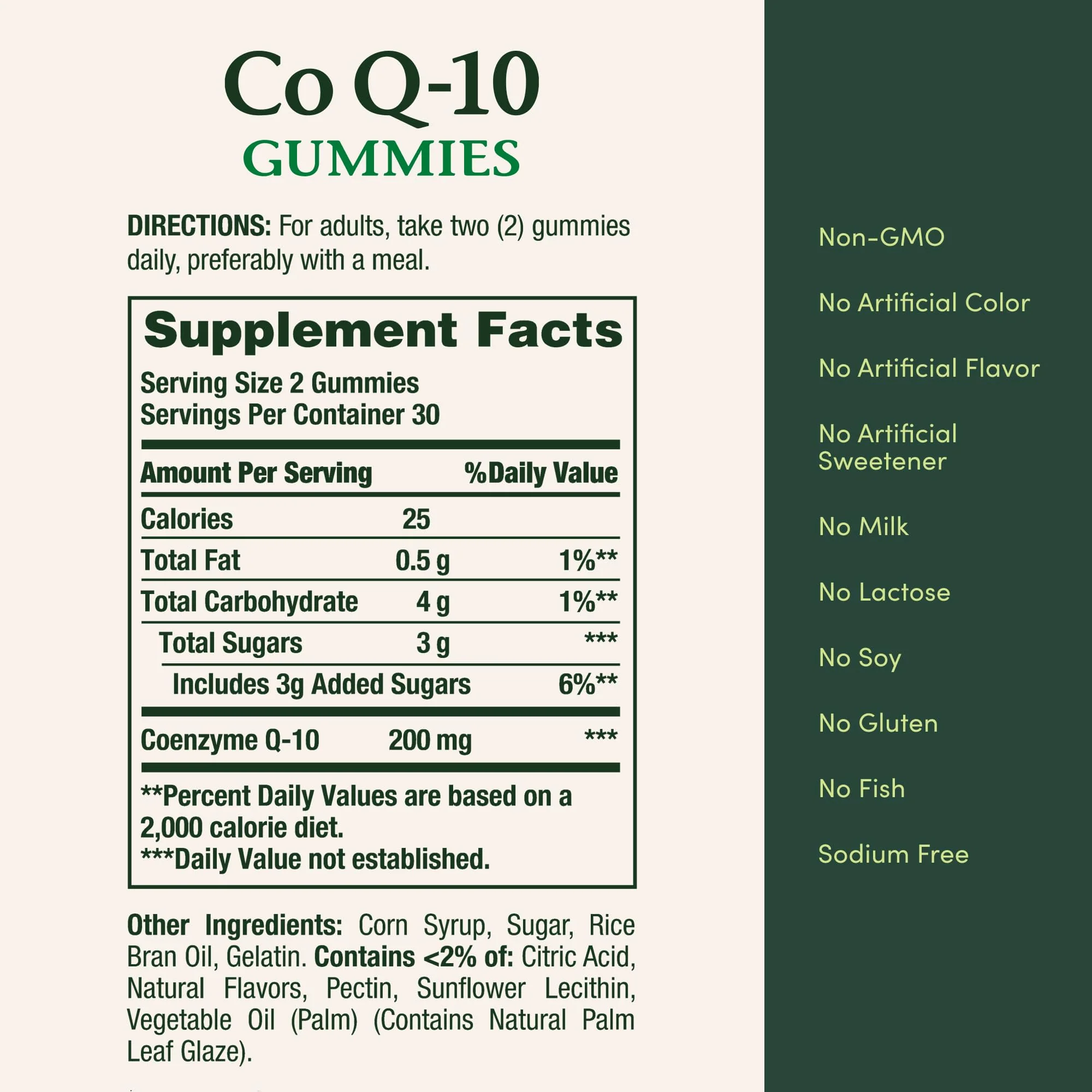 Nature's Bounty CoQ10 Gummies, Supports Heart Health, CoQ10 200mg, Peach Mango Flavor, 60 Count - Image 3