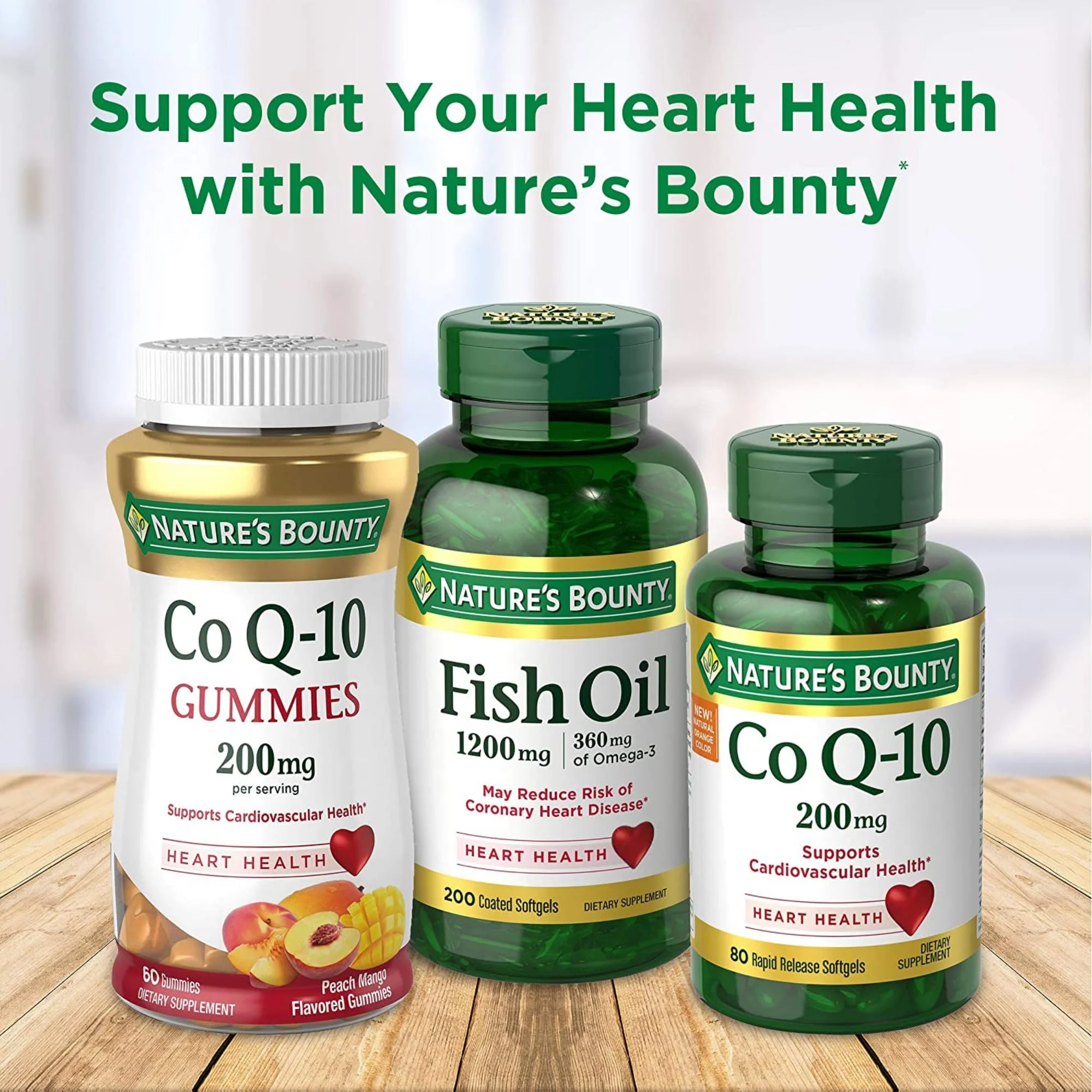 Nature's Bounty CoQ10, Heart Health and Healthy Aging, Dietary Supplement, 200mg, 45 Rapid Release Softgels - Image 4