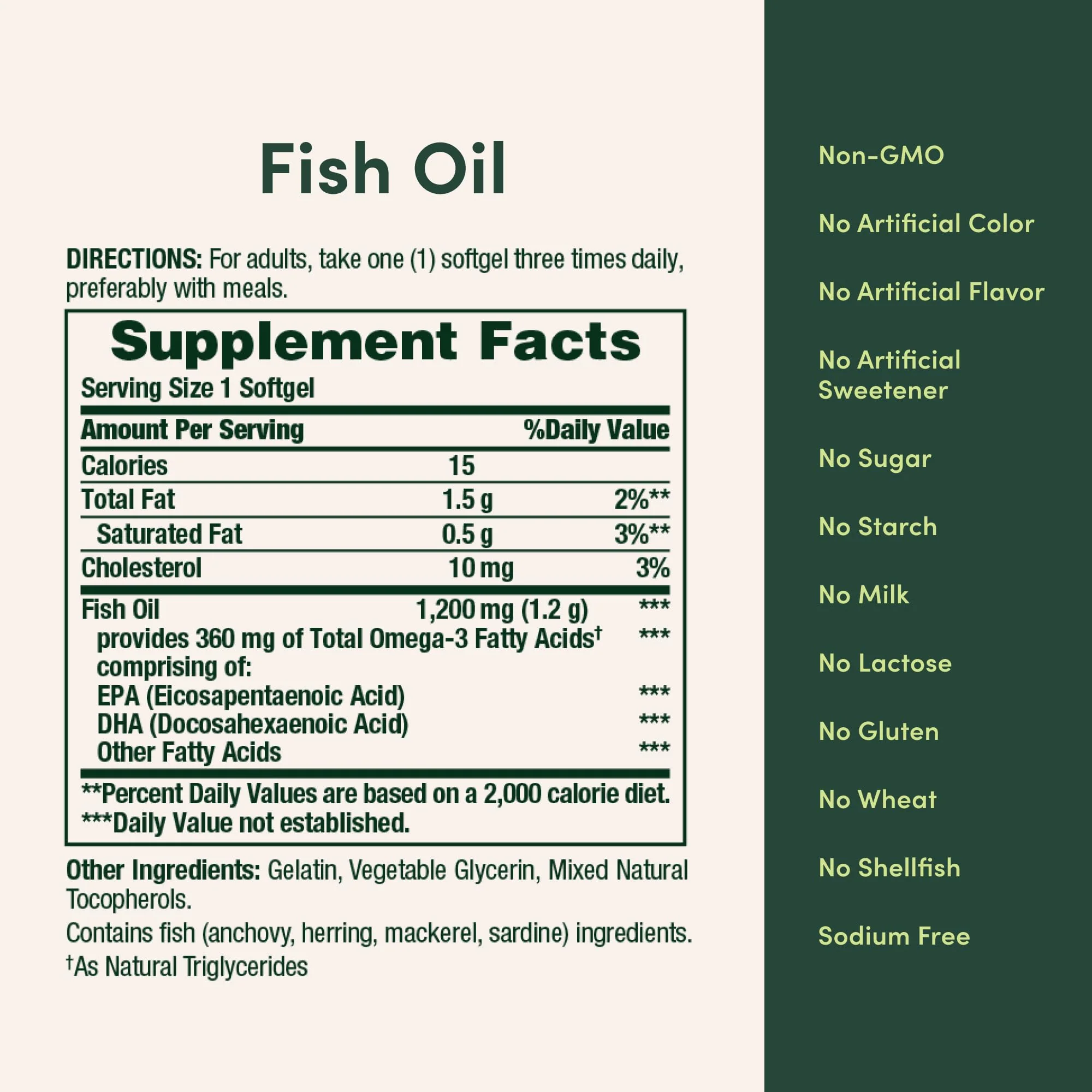 Nature's Bounty Fish Oil Omega 3 Supplements - Supports Heart Health, 1200 Mg Fish Oil, Omega-3, 200 Softgels (Pack of 1) - Image 3