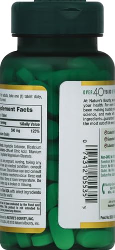 Nature's Bounty Magnesium 500 mg Tablets 100 Ea - Image 14