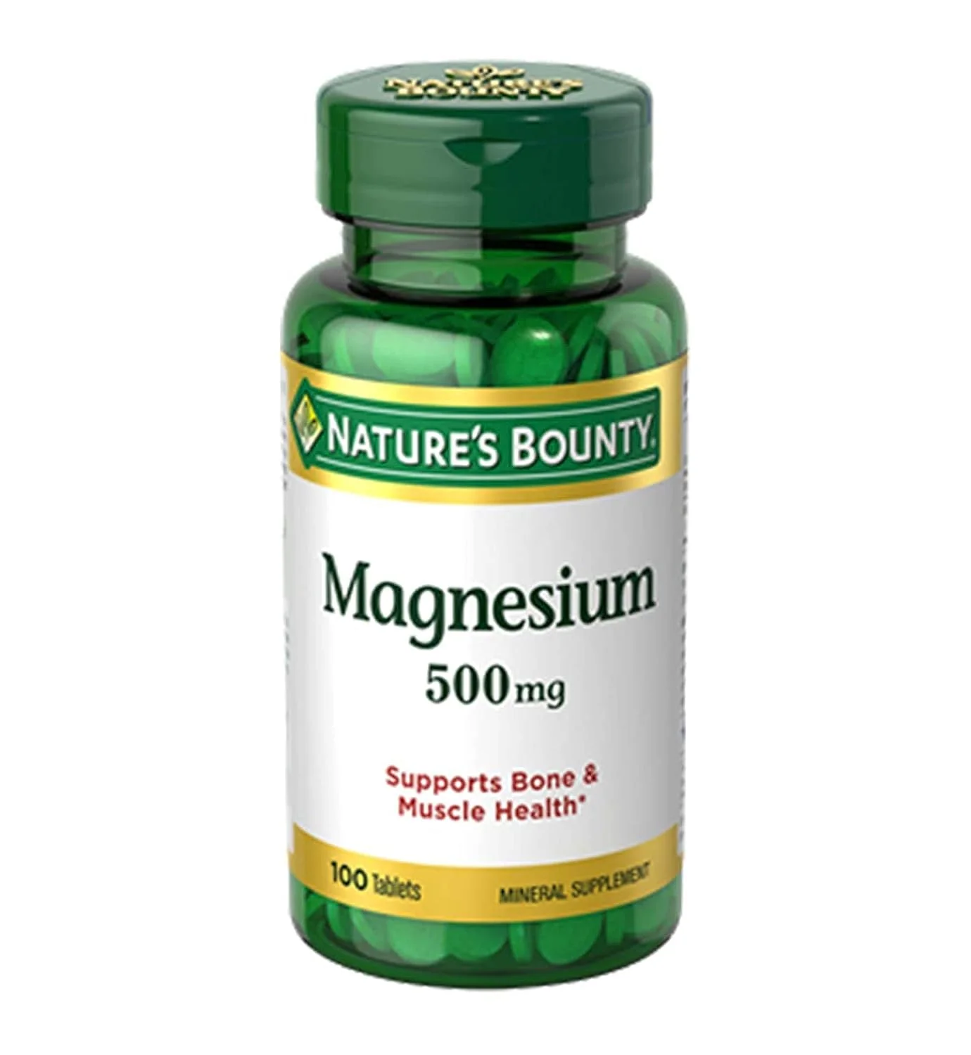 Nature's Bounty Magnesium 500 mg Tablets 100 Ea - Image 2