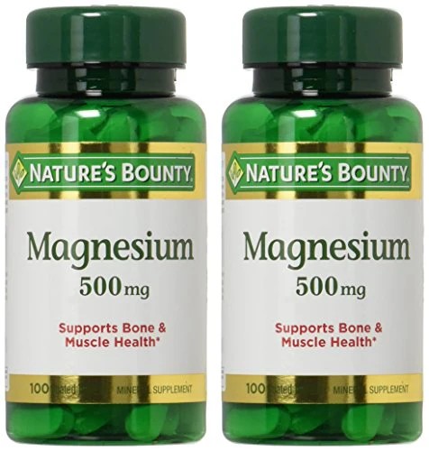 Nature's Bounty Magnesium 500mg, 100 Count, Pack of 2 - Image 4
