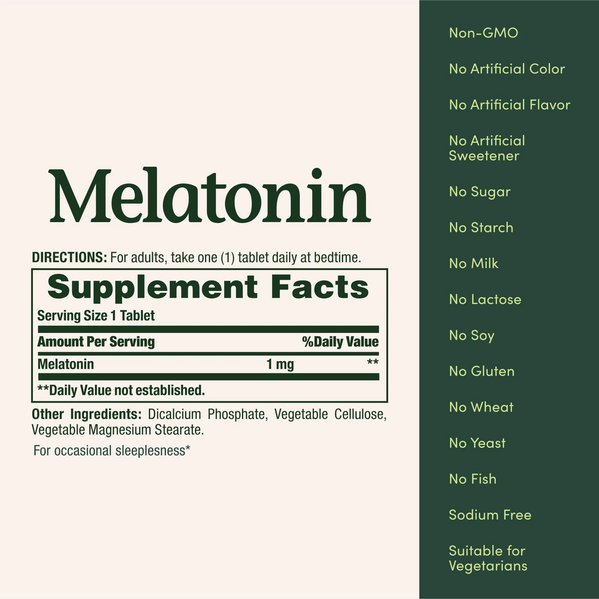 Nature's Bounty Melatonin, 100% Drug Free Sleep Aid, Promotes Relaxation and Sleep Health, 1mg, 180 Tablets - Image 3